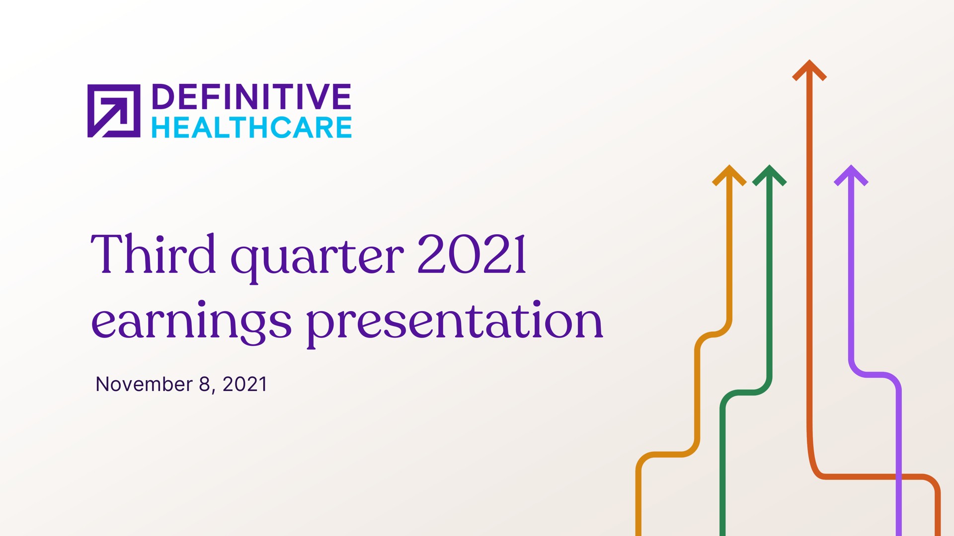 third quarter earnings presentation | Definitive Healthcare