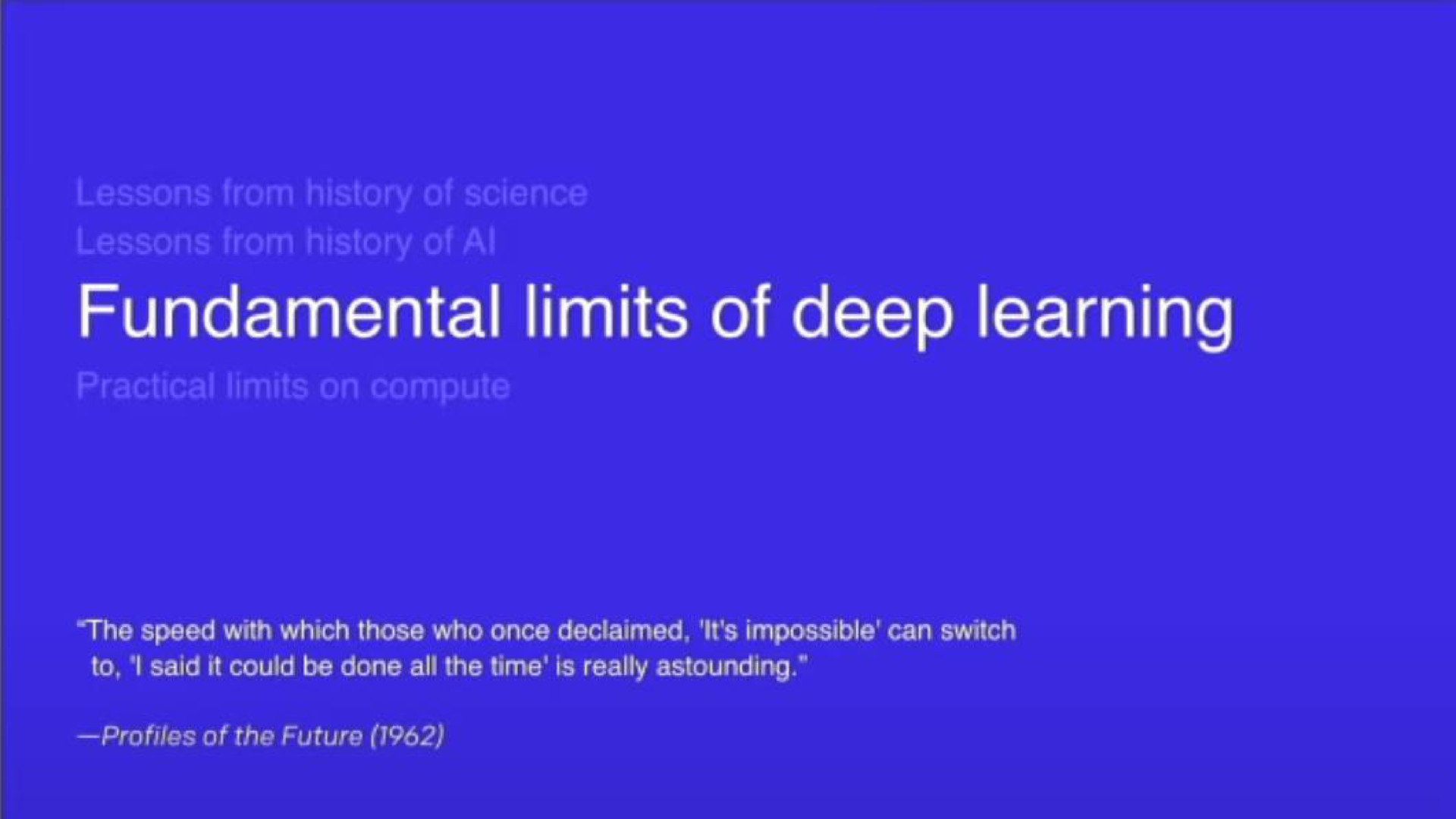 fundamental limits of deep learning | OpenAI