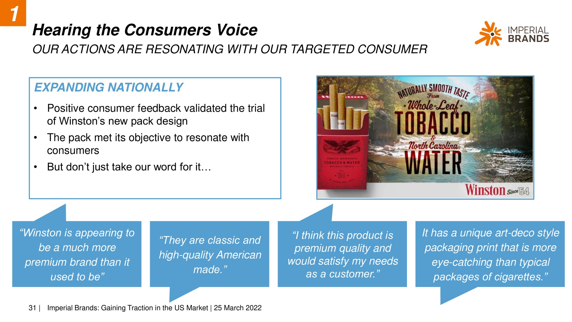 hearing the consumers voice a brands ses | Imperial Brands