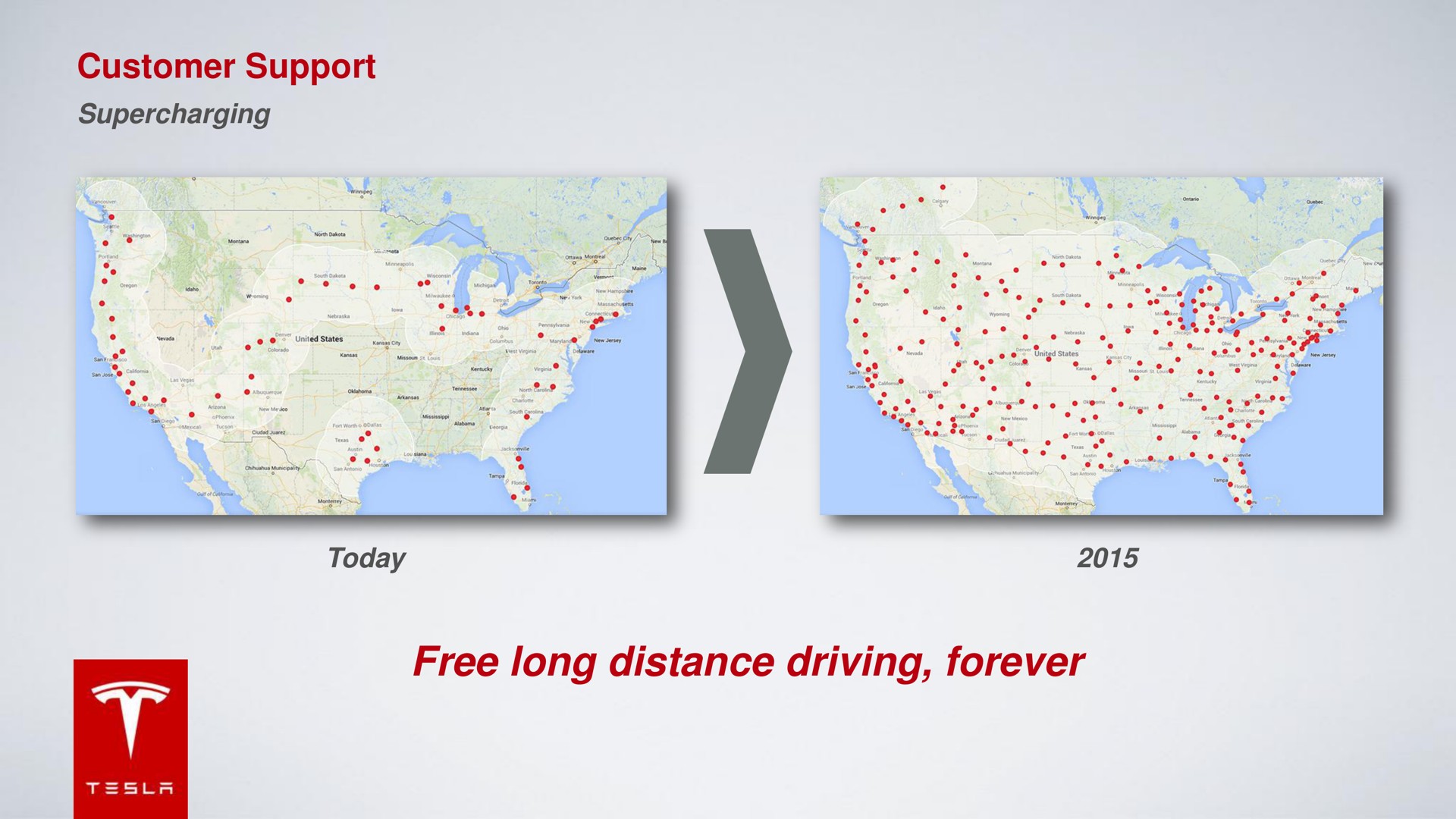 customer support free long distance driving forever | Tesla