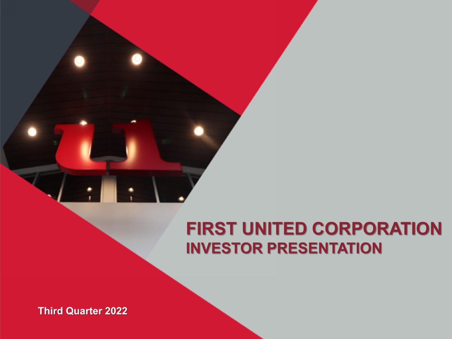 first united corporation investor presentation | First United Corporation