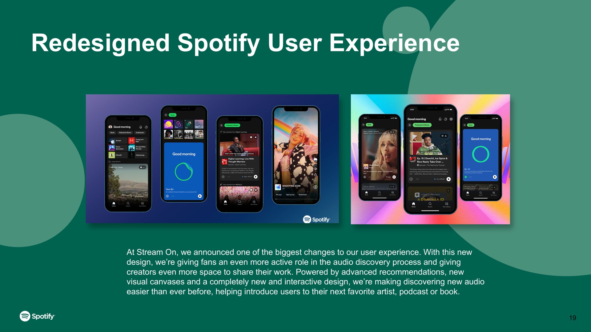 redesigned user experience | Spotify