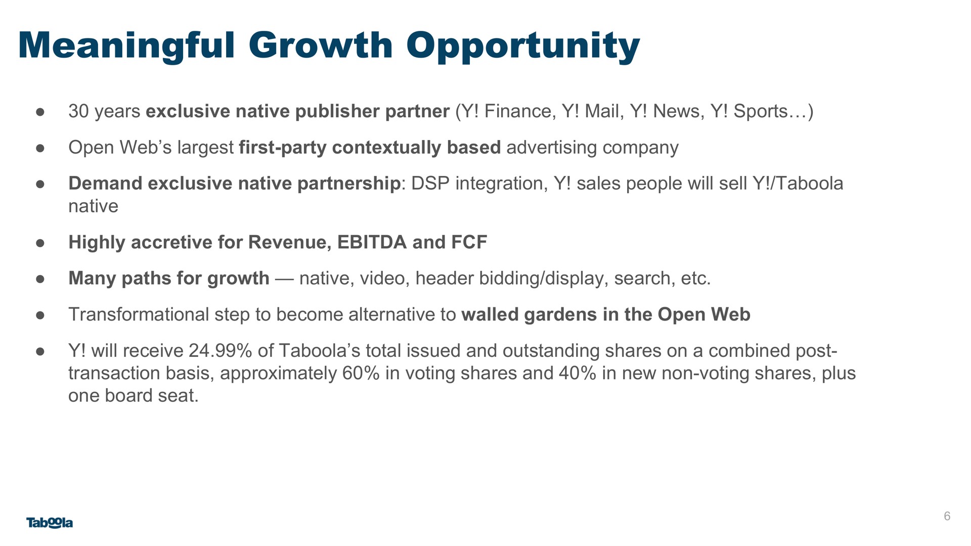 meaningful growth opportunity | Taboola