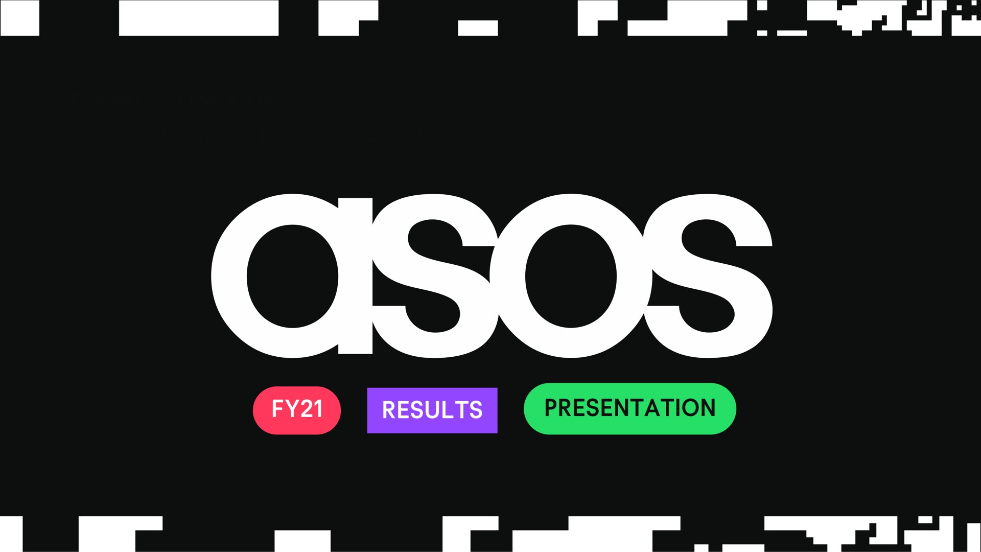 results presentation i | Asos