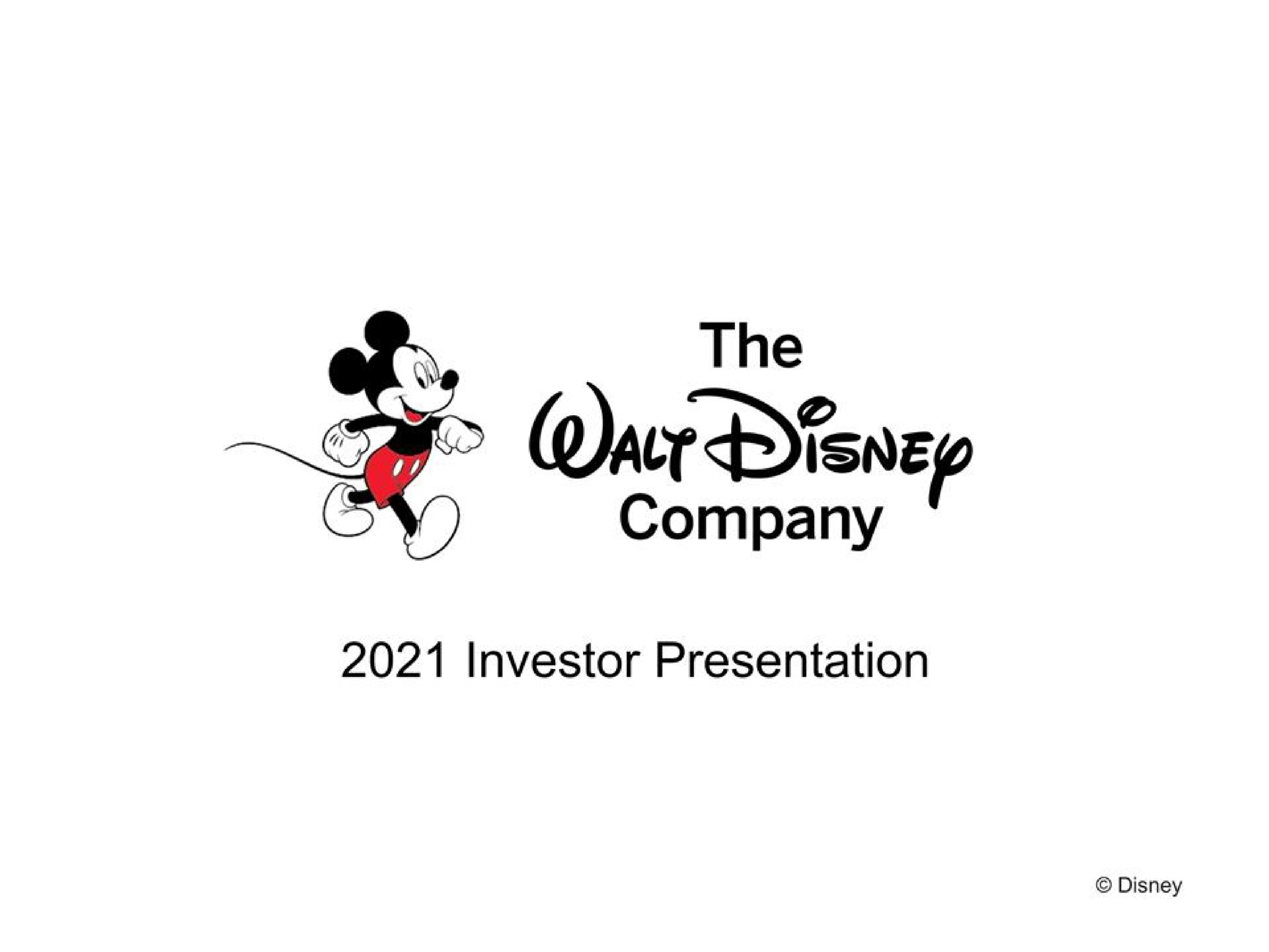 a the company investor presentation | Disney