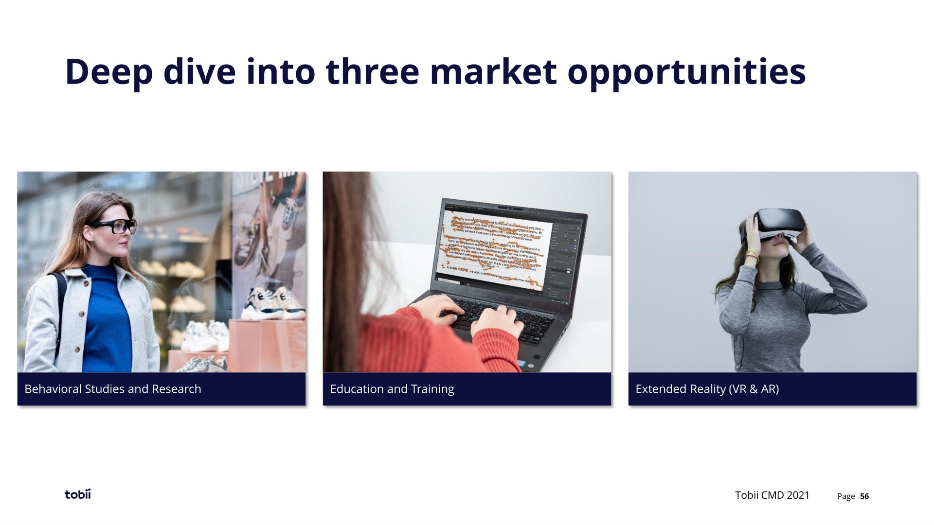 deep dive into three market opportunities | Tobii