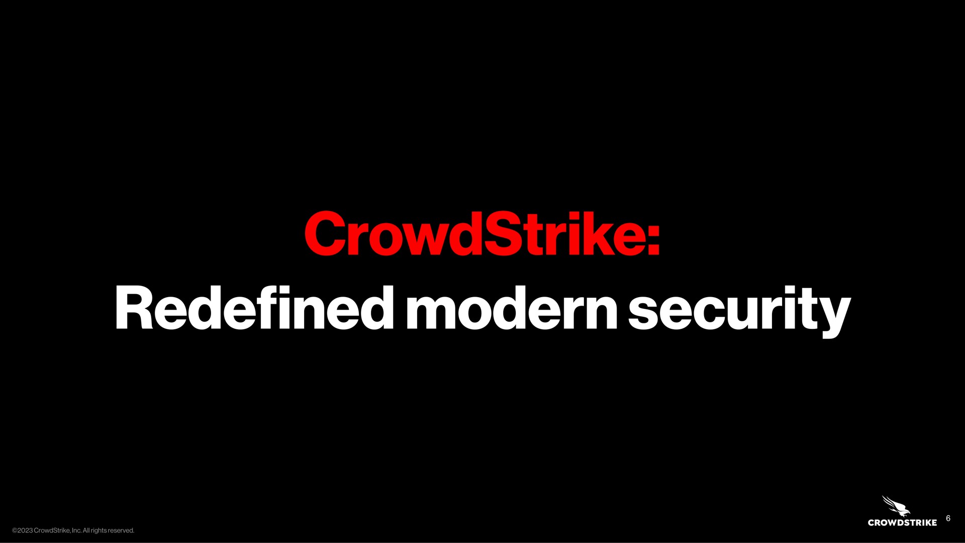 redefined modern security | Crowdstrike