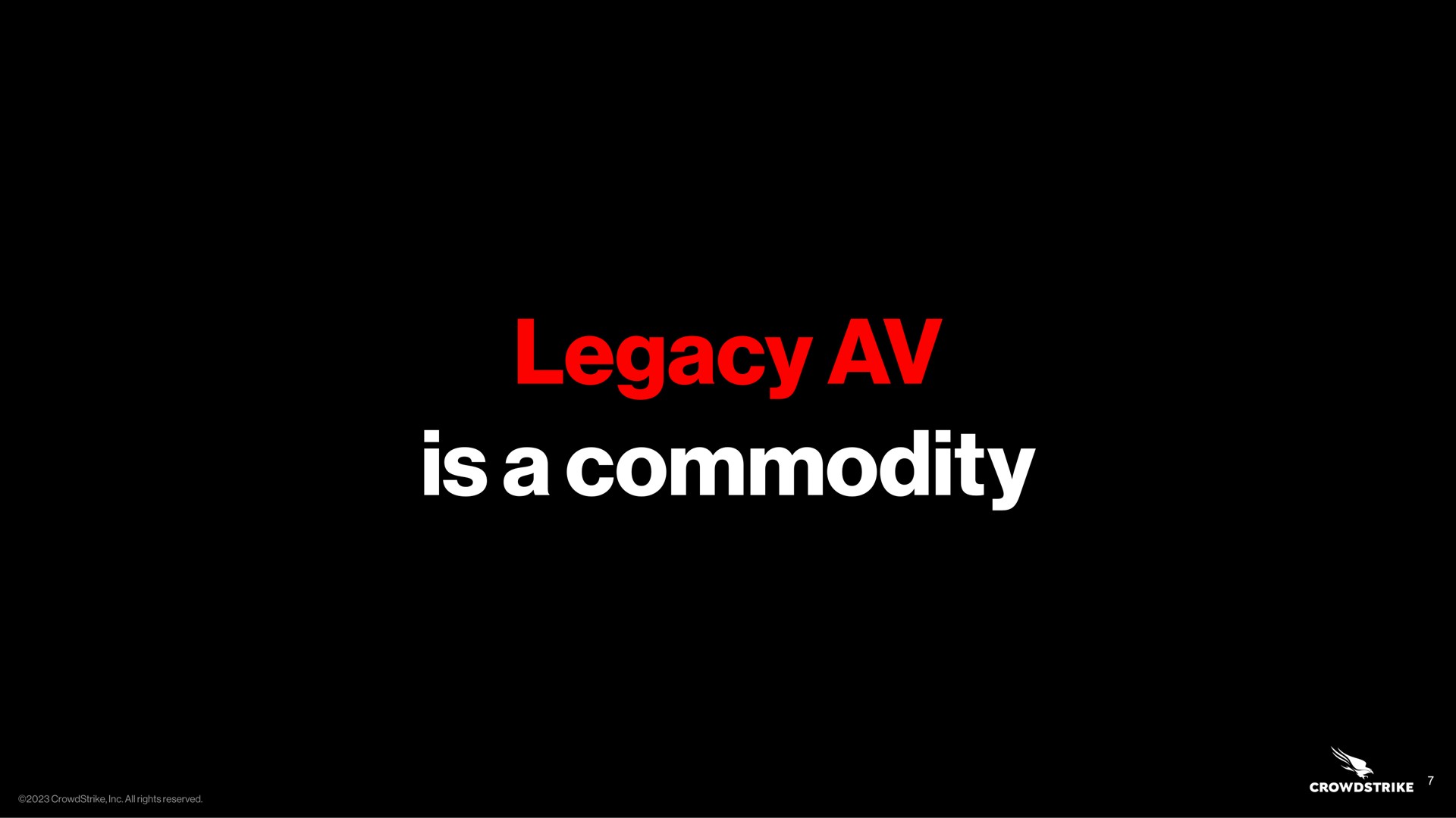 legacy a commodity is | Crowdstrike