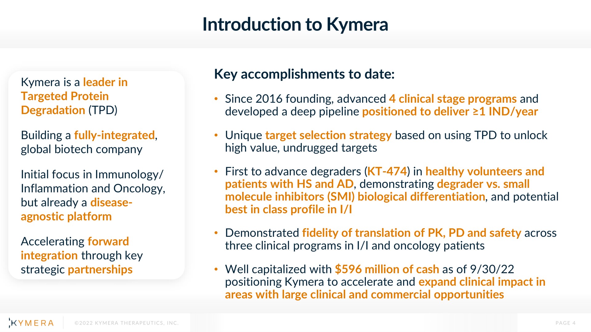 introduction to | Kymera