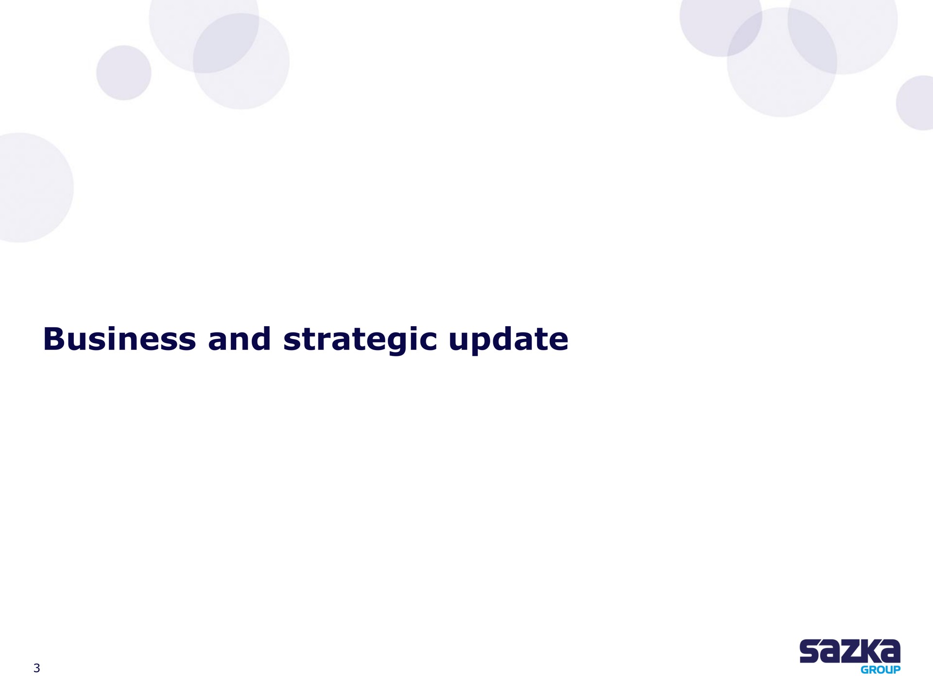 business and strategic update | Allwyn