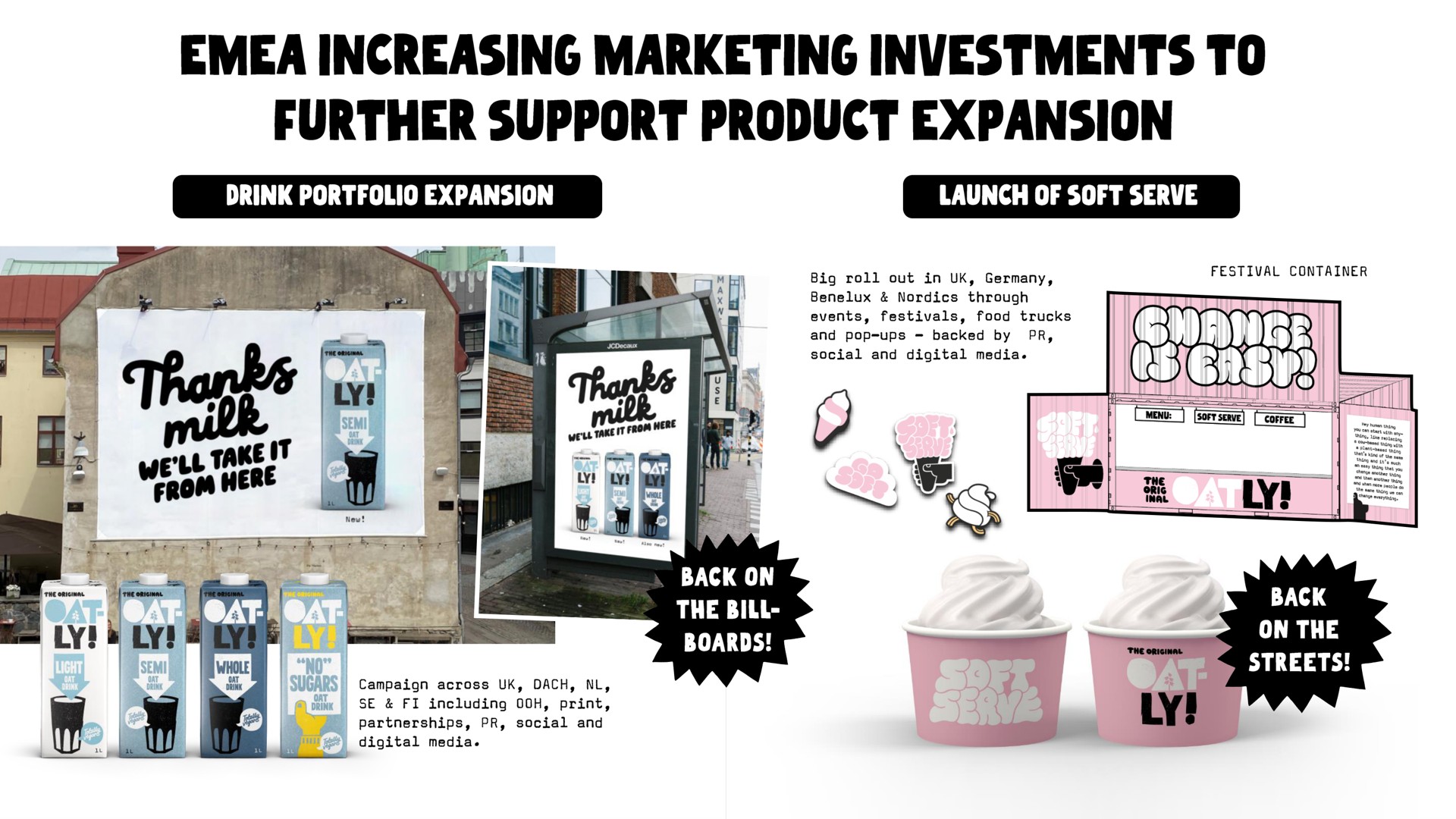 increasing marketing investments to further support product expansion | Oatly