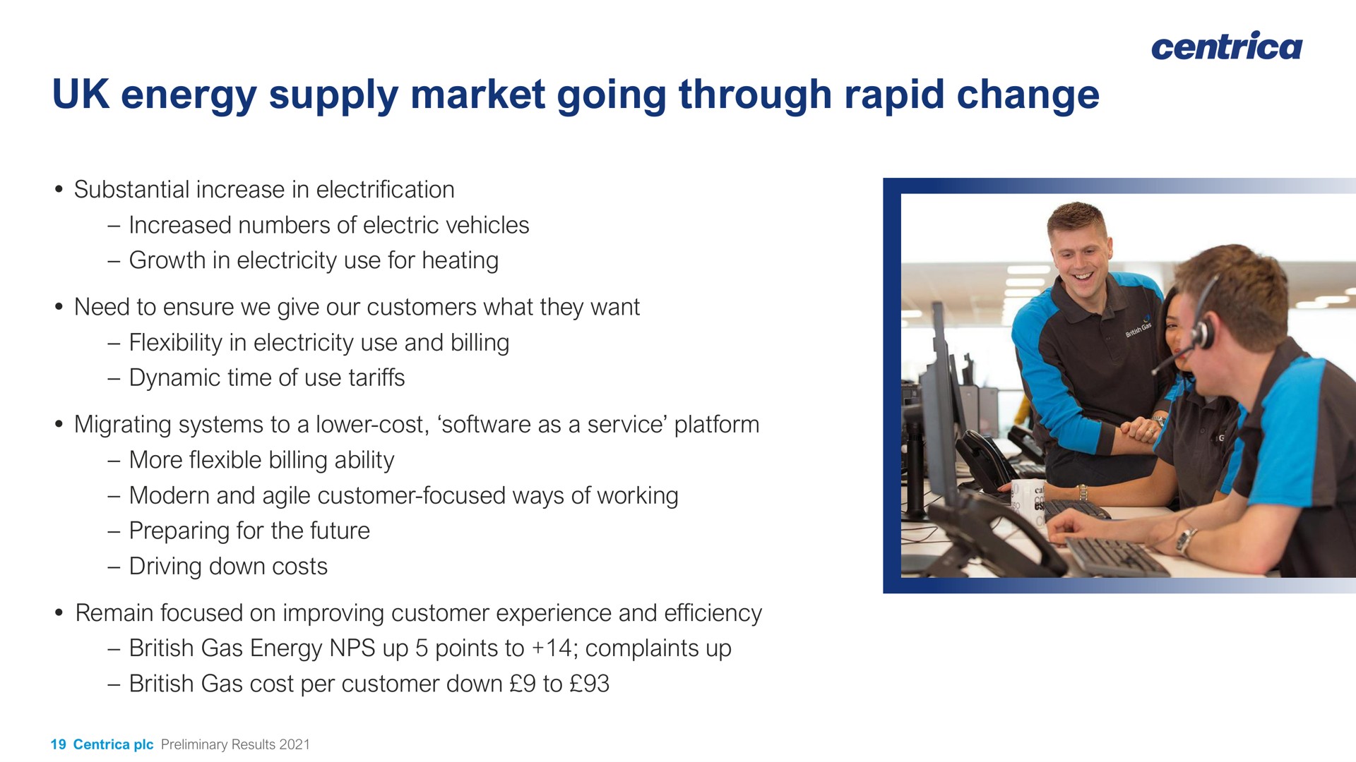 energy supply market going through rapid change | Centrica