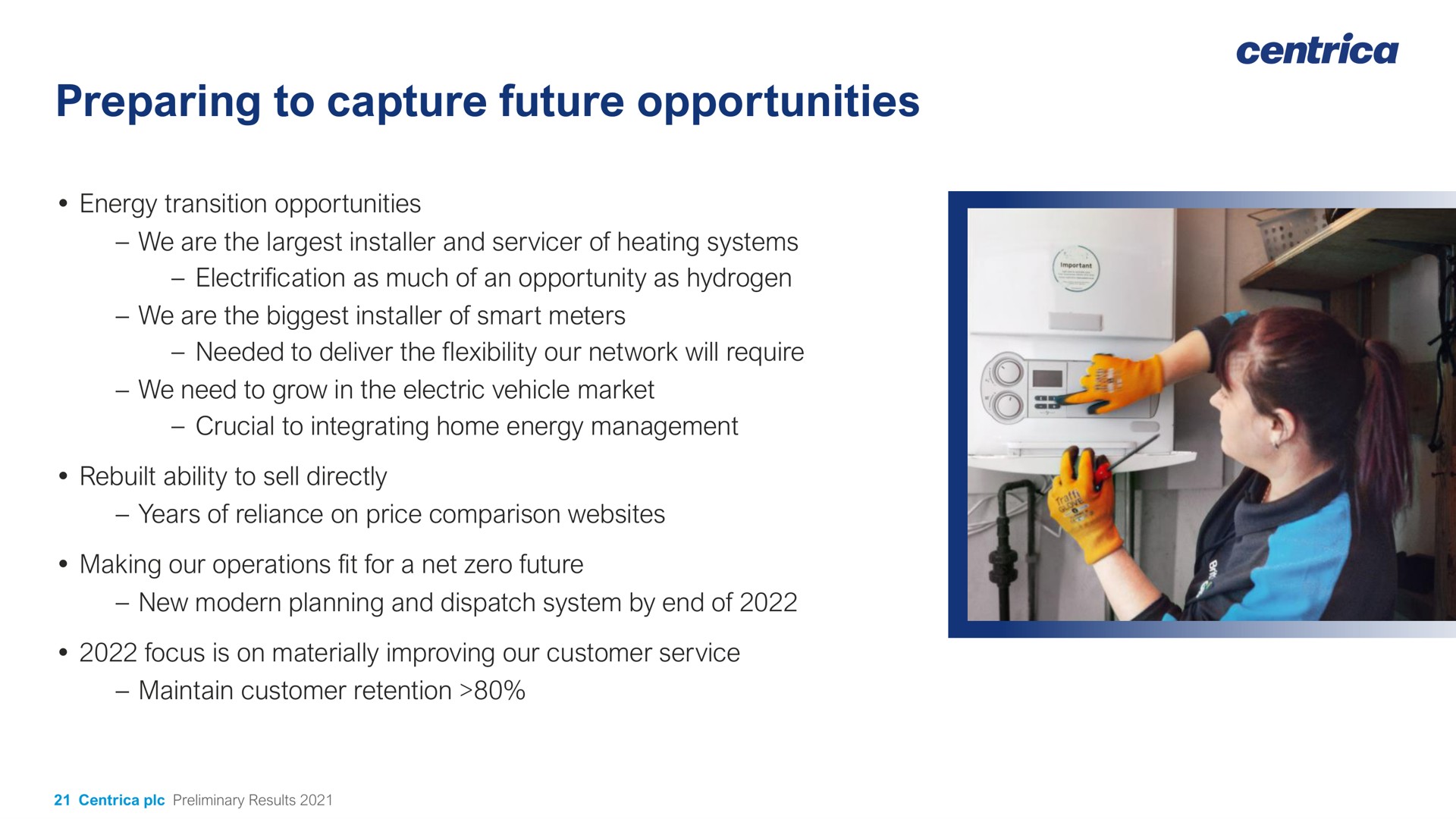 preparing to capture future opportunities | Centrica