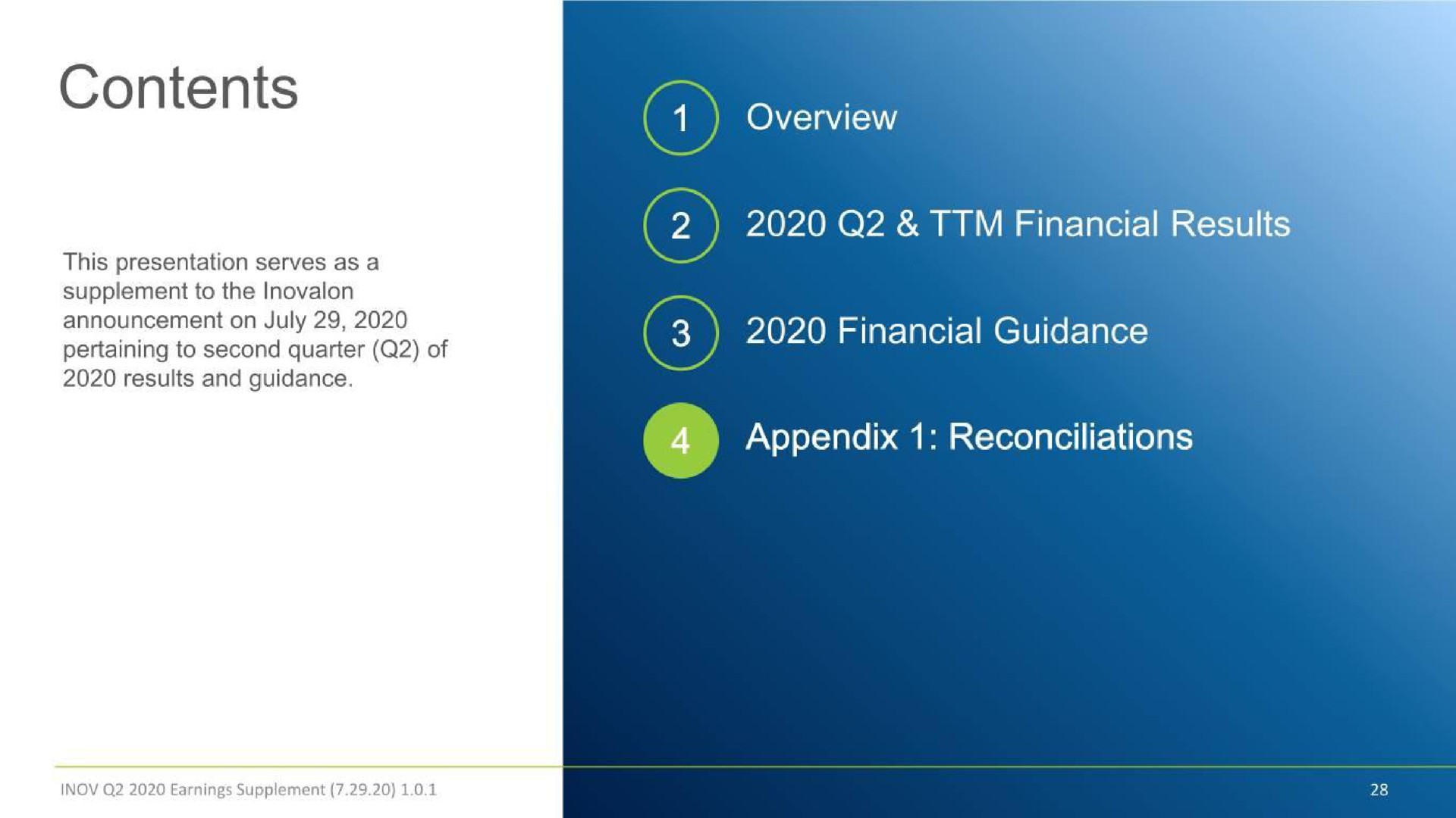 contents overview awe financial guidance appendix reconciliations | Inovalon