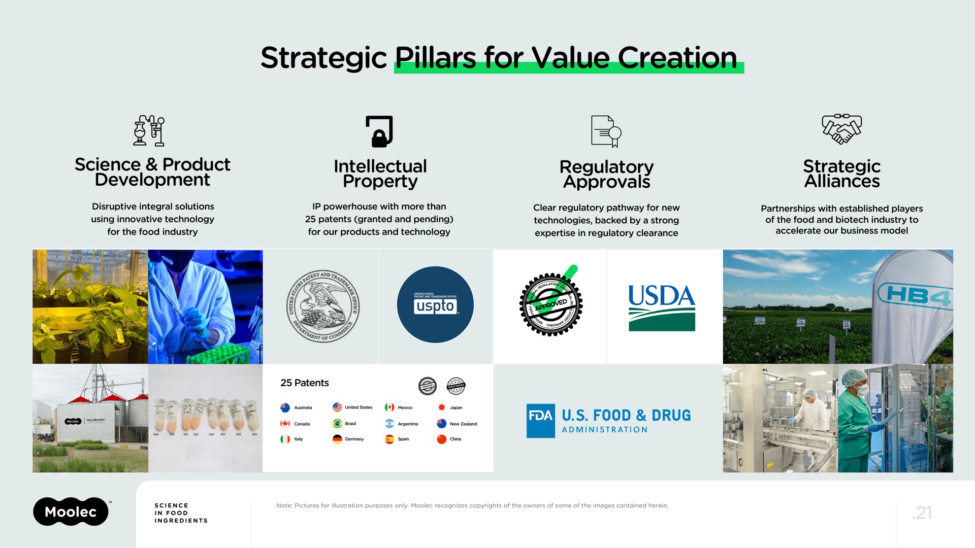 strategic pillars for value creation a we | Moolec Science