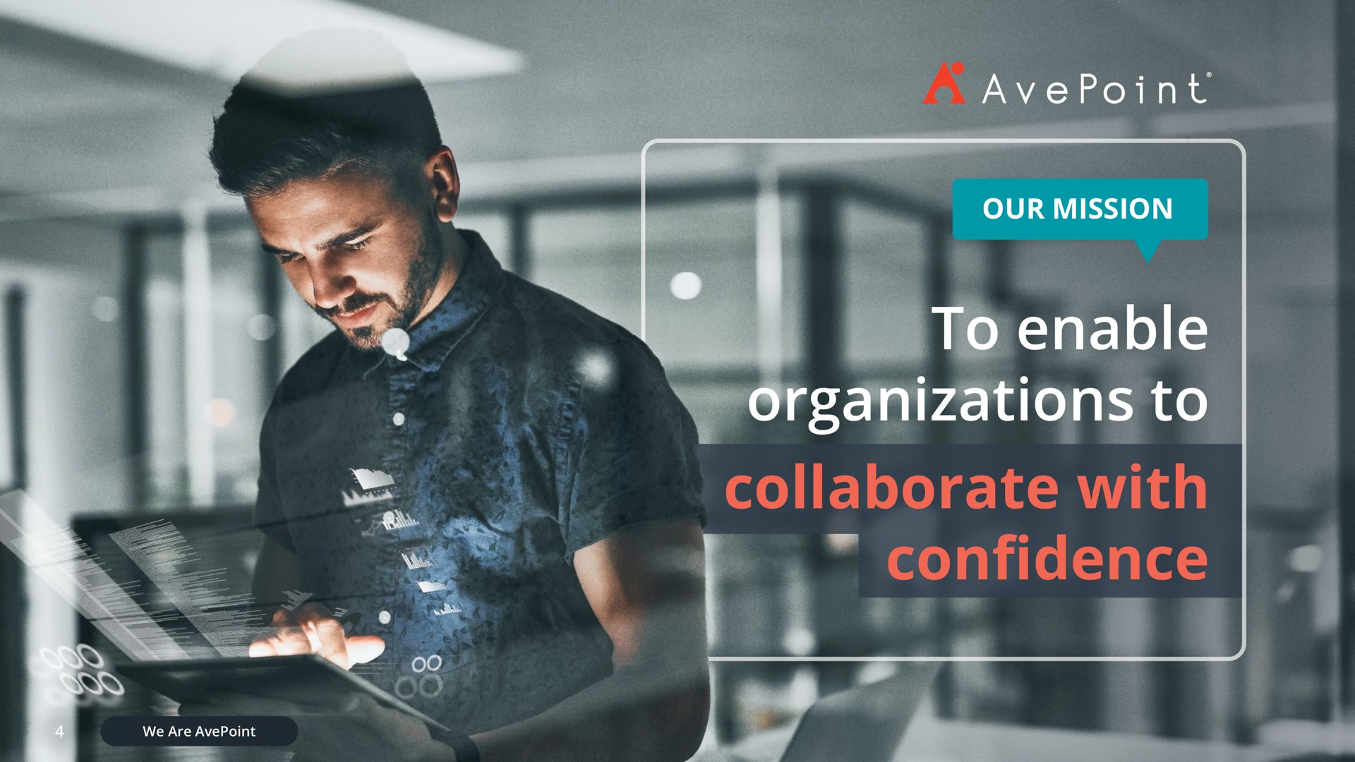 our mission to enable organizations to collaborate with confidence cote aes ate | AvePoint