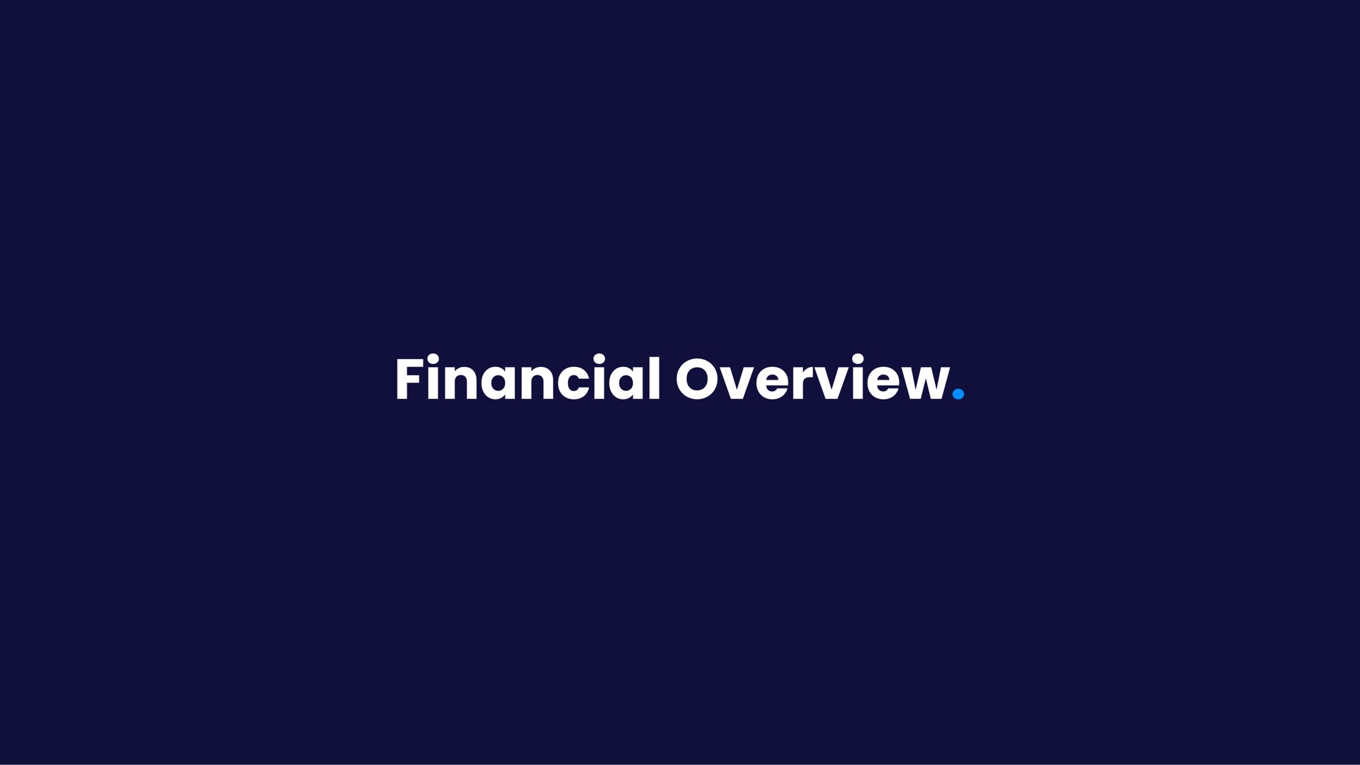 financial overview | Walkme