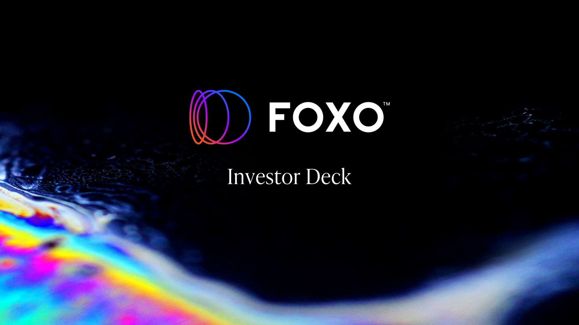 investor deck | Foxo