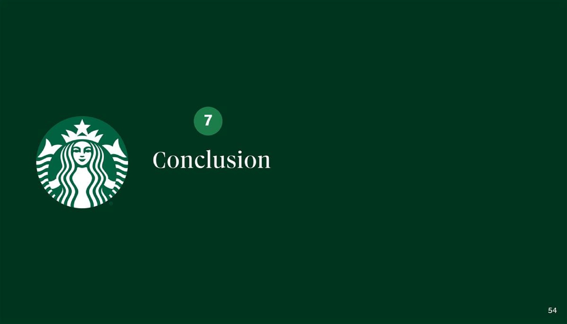 mes conclusion as is | Starbucks