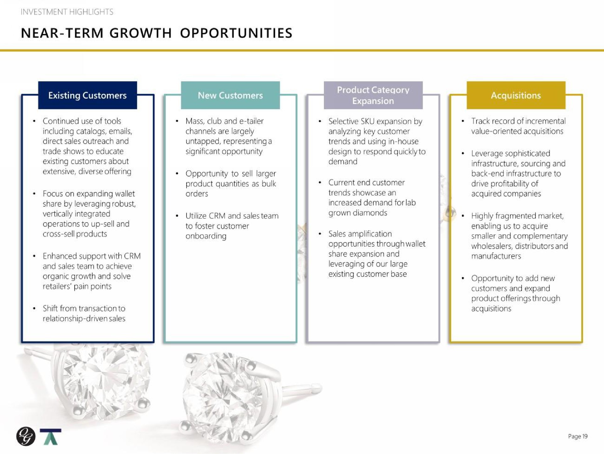 near term growth opportunities | Quality Gold