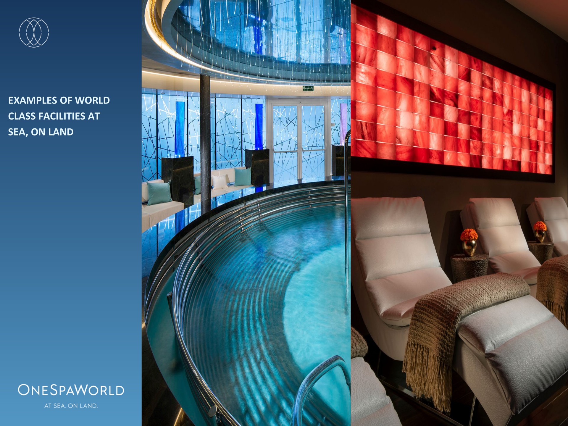 examples of world class facilities at sea on land | OnesSpaWorld