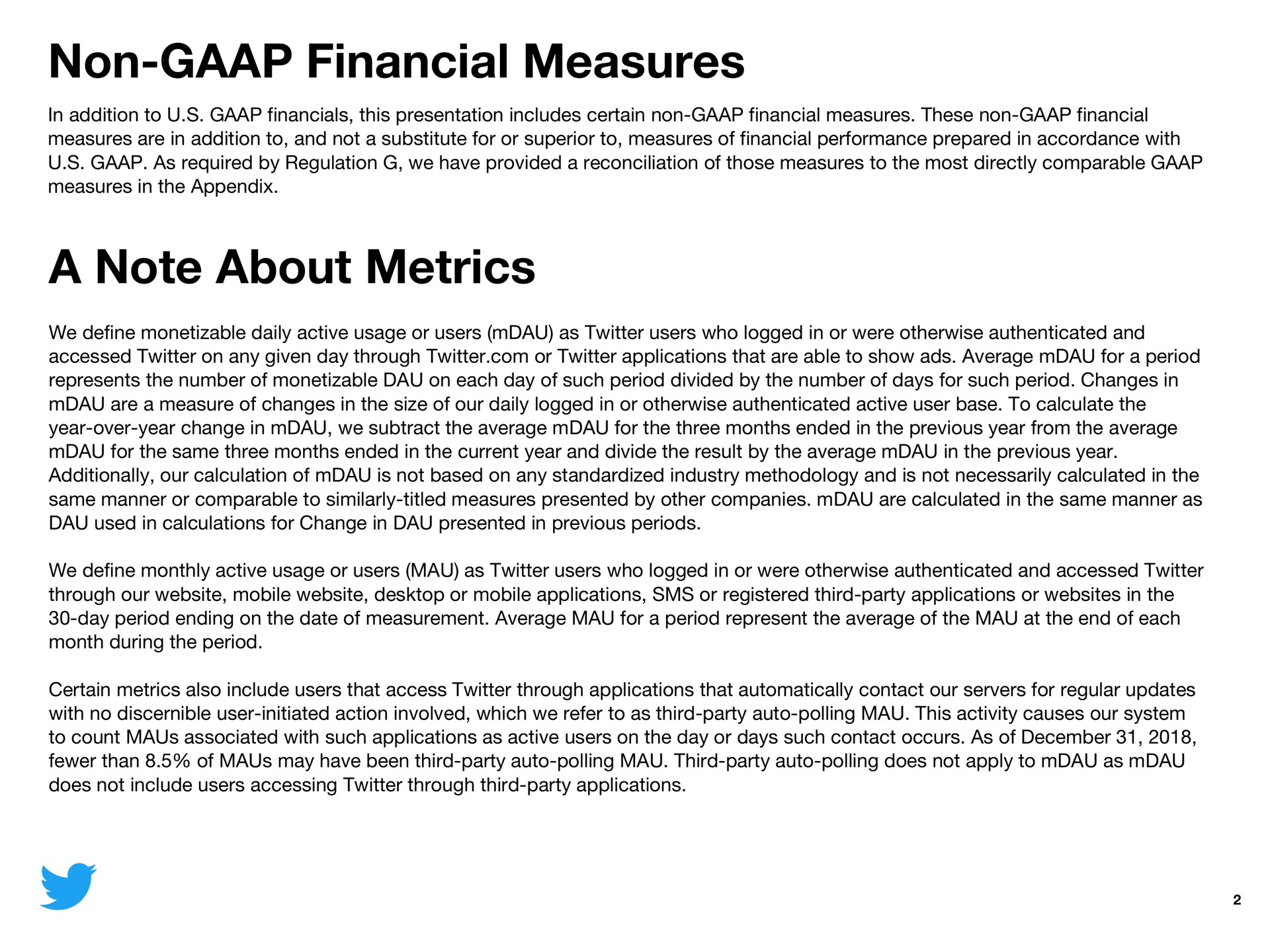 non financial measures a note about metrics | Twitter