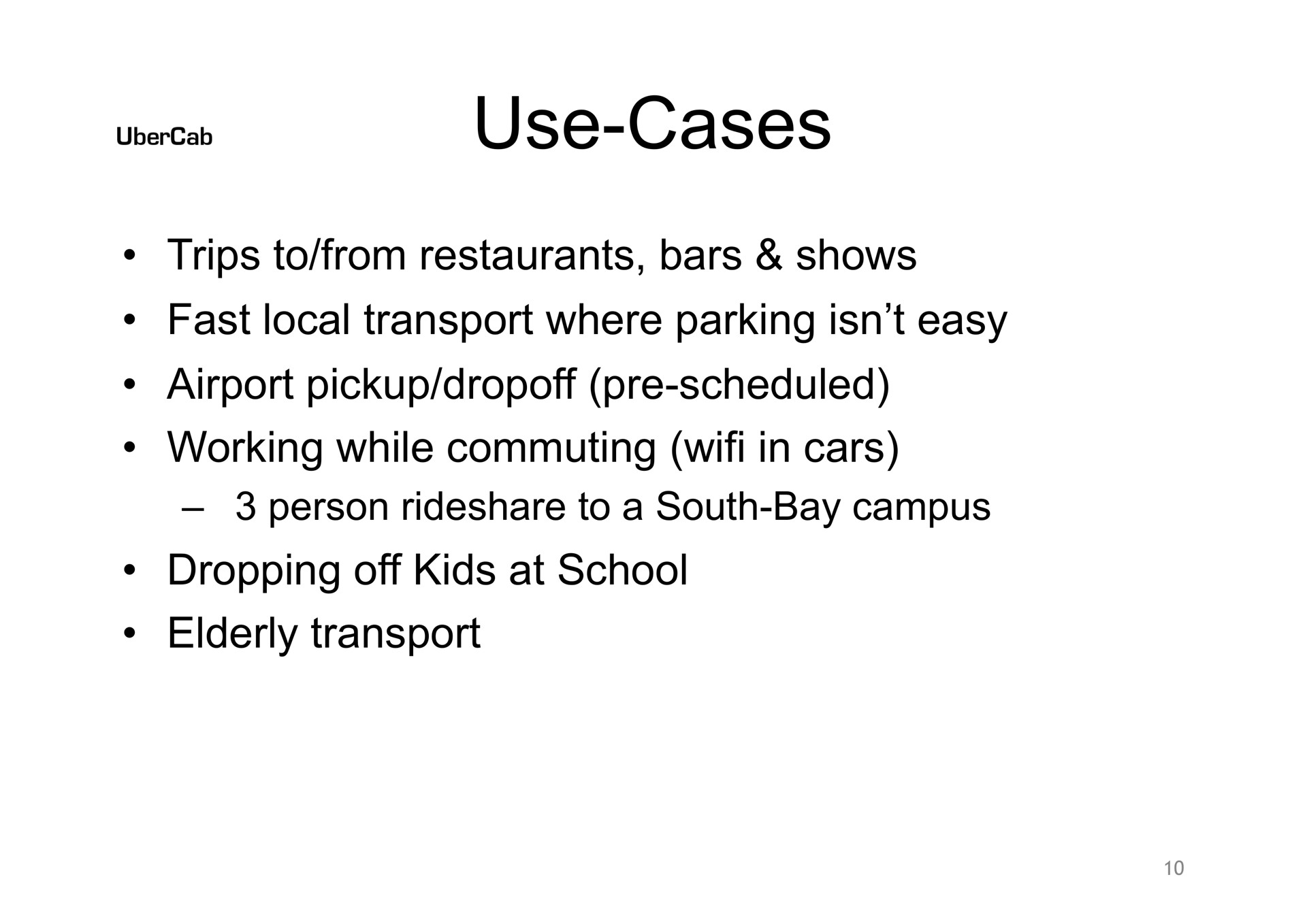 use cases | Uber