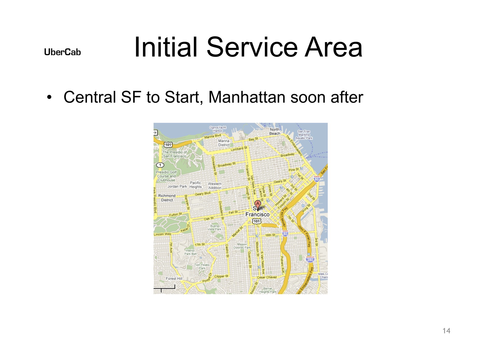 initial service area | Uber