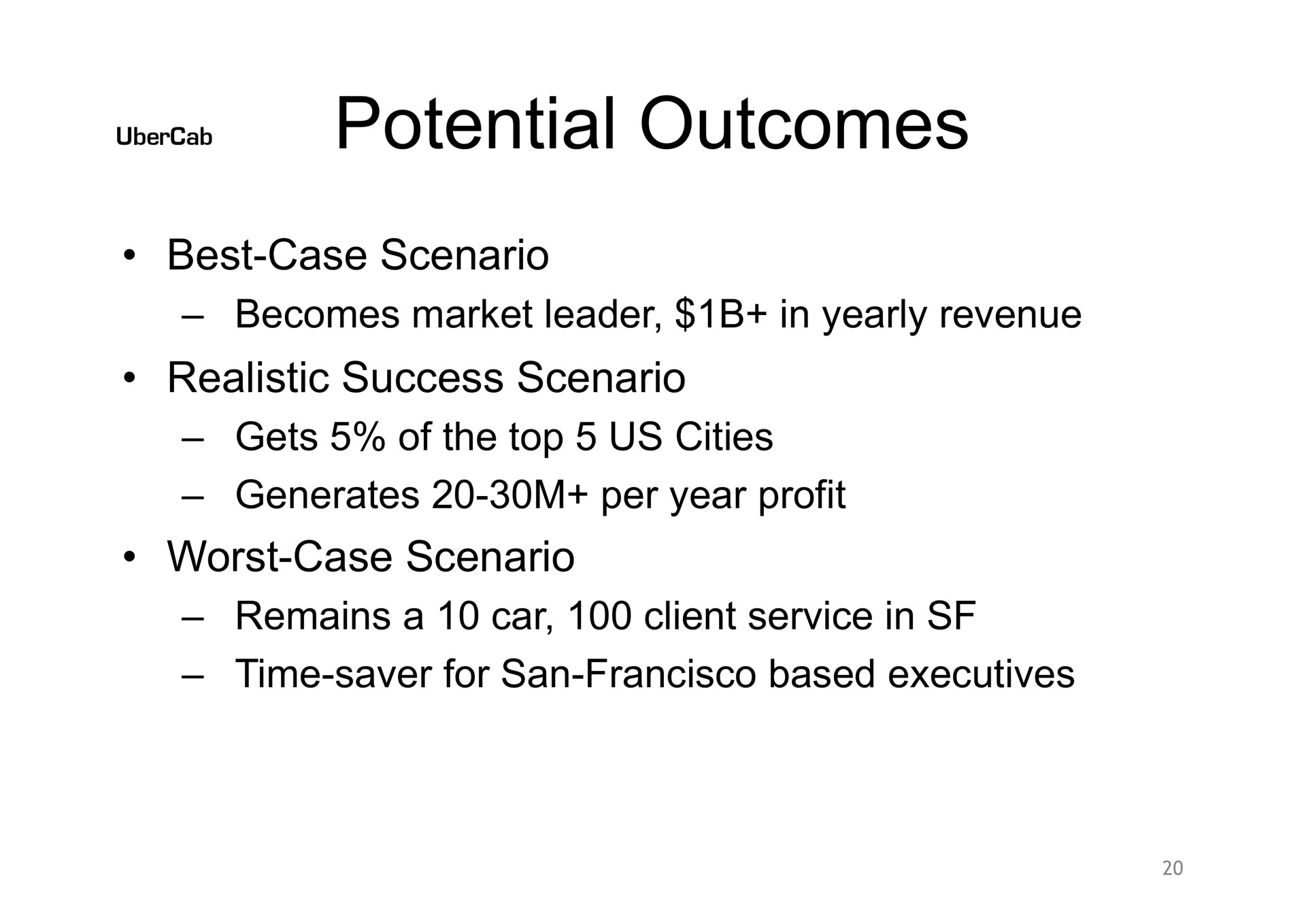 potential outcomes | Uber