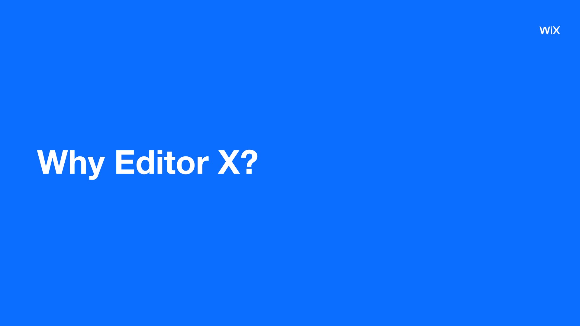 why editor | Wix
