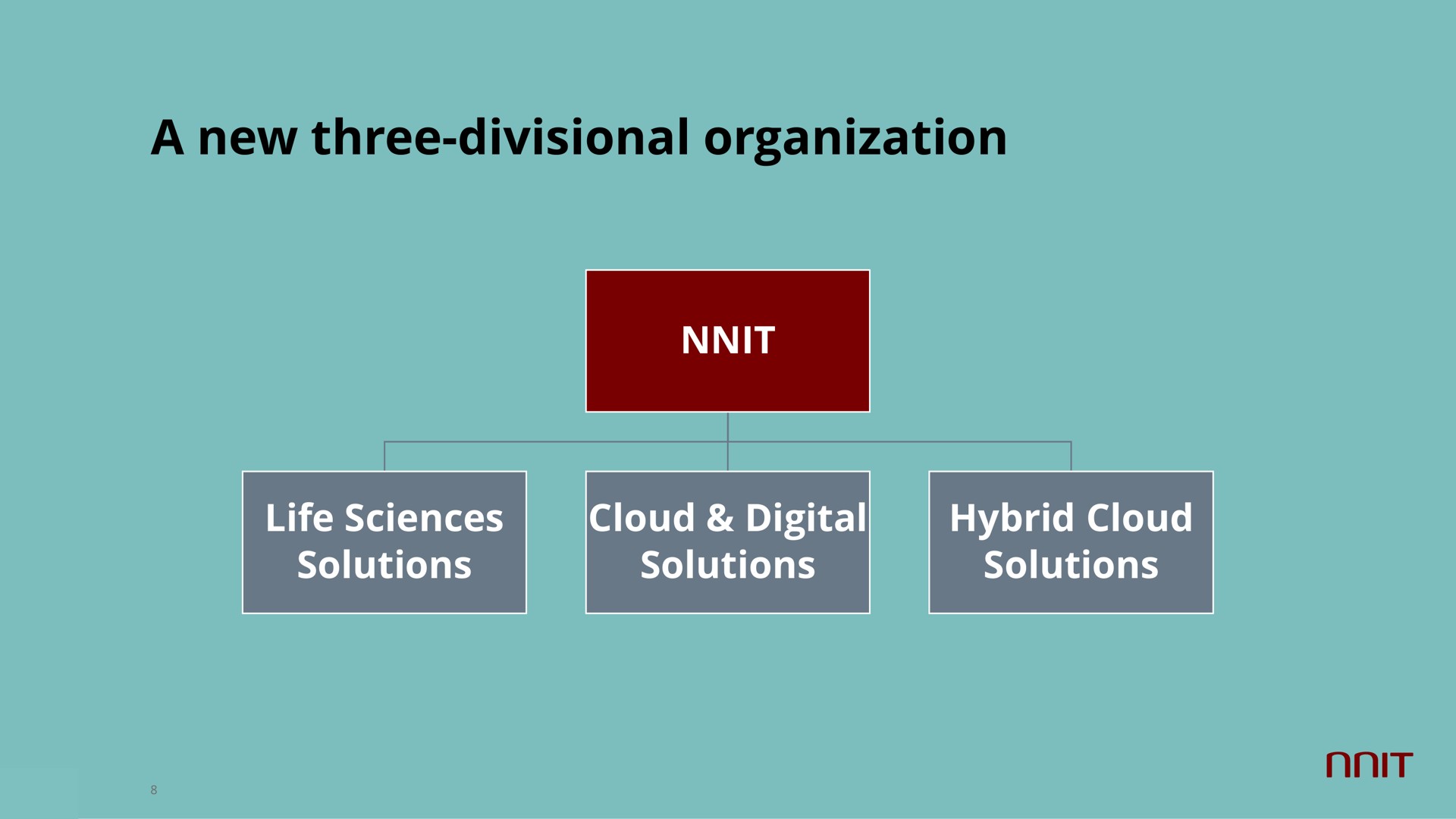 a new three divisional organization | NNIT