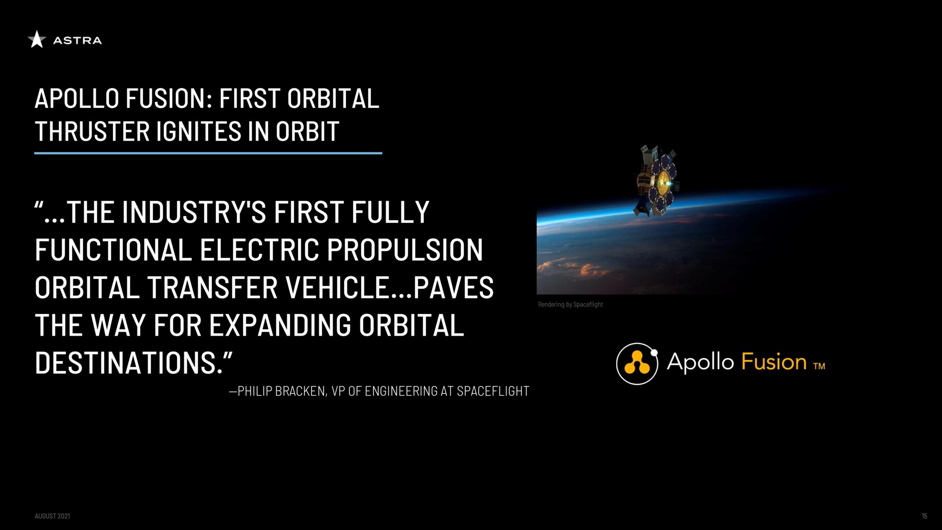 fusion first orbital ces me a sma us functional electric propulsion as the way for expanding orbital destinations | Astra
