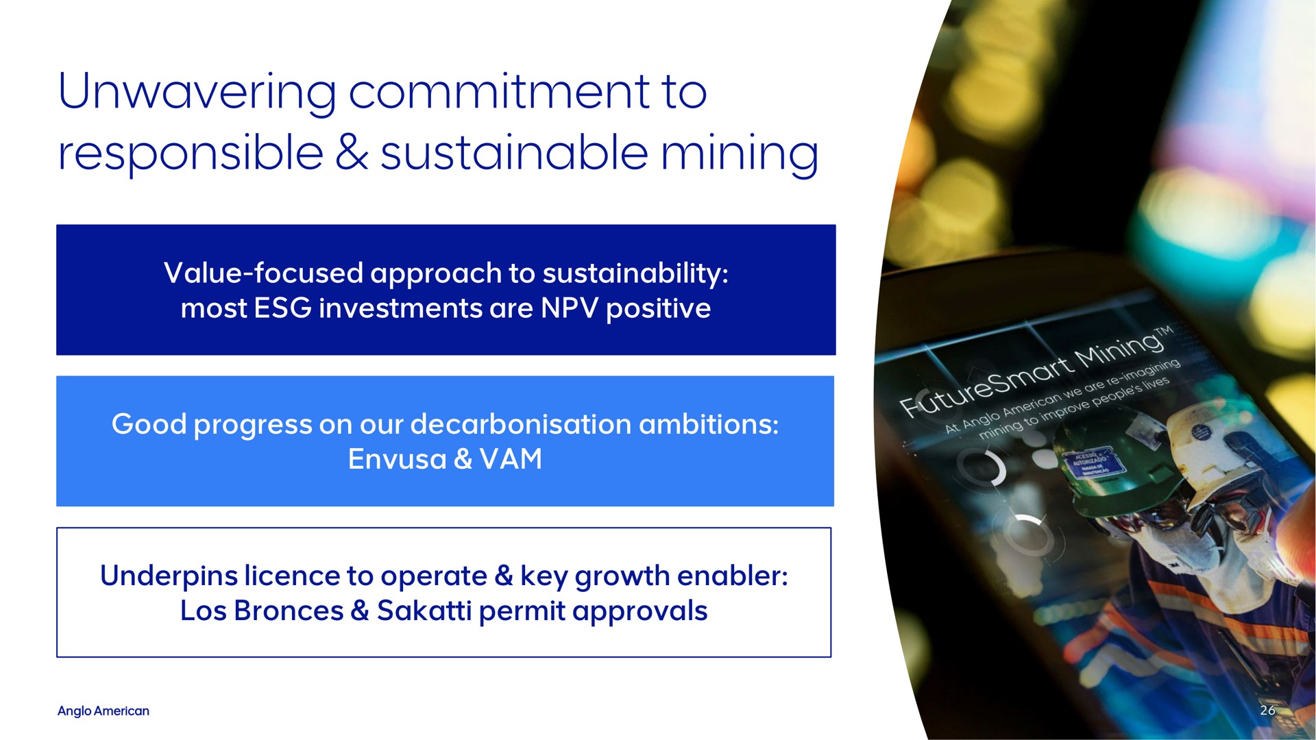 unwavering commitment to responsible sustainable mining | AngloAmerican