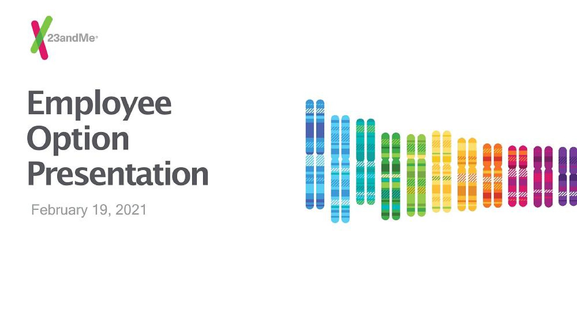 employee option presentation | 23andMe