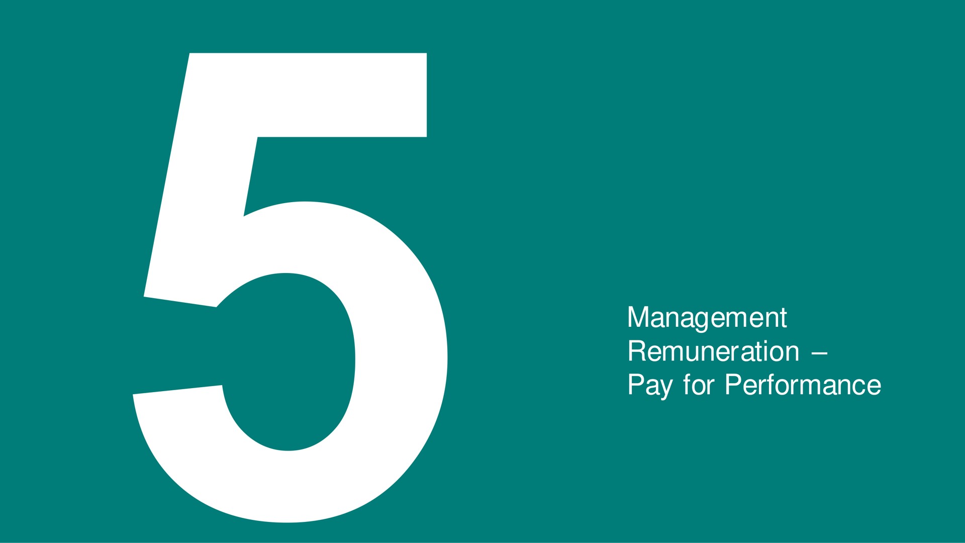 management remuneration pay for performance | Vale