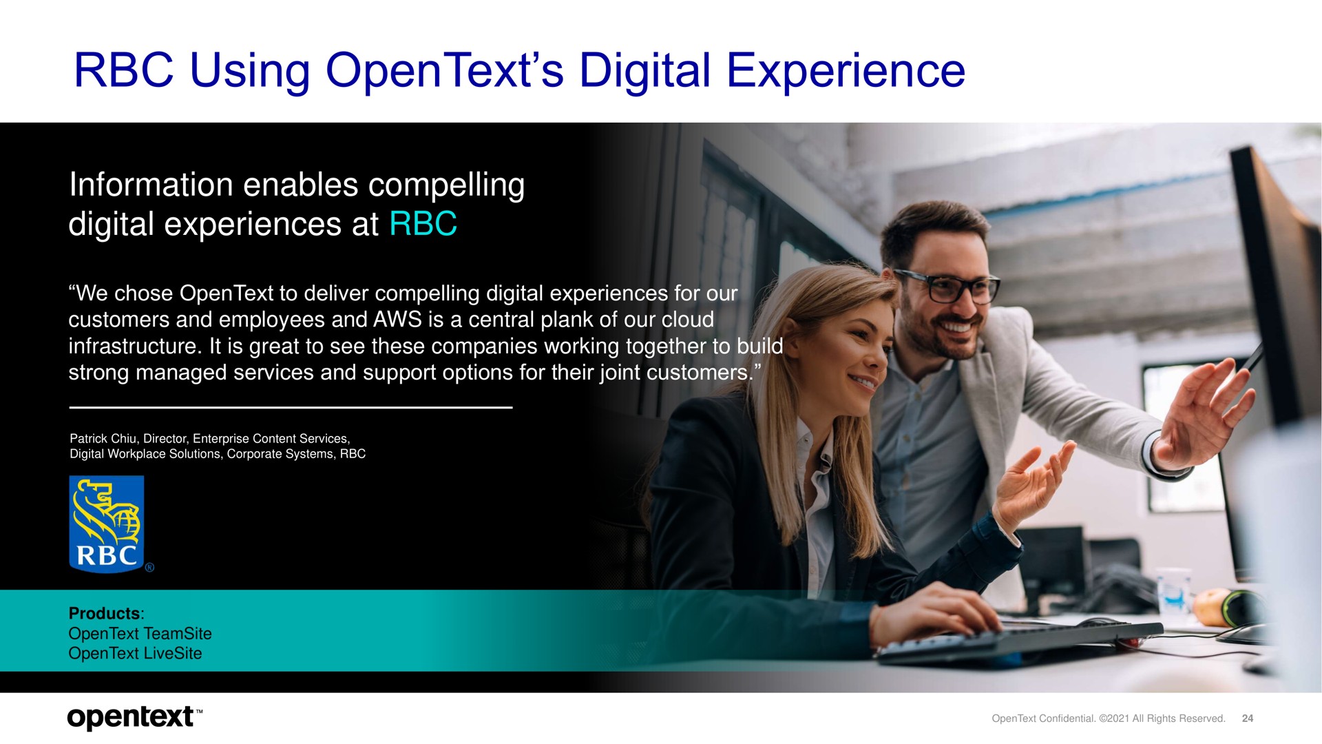 using digital experience information enables compelling digital experiences at i | OpenText