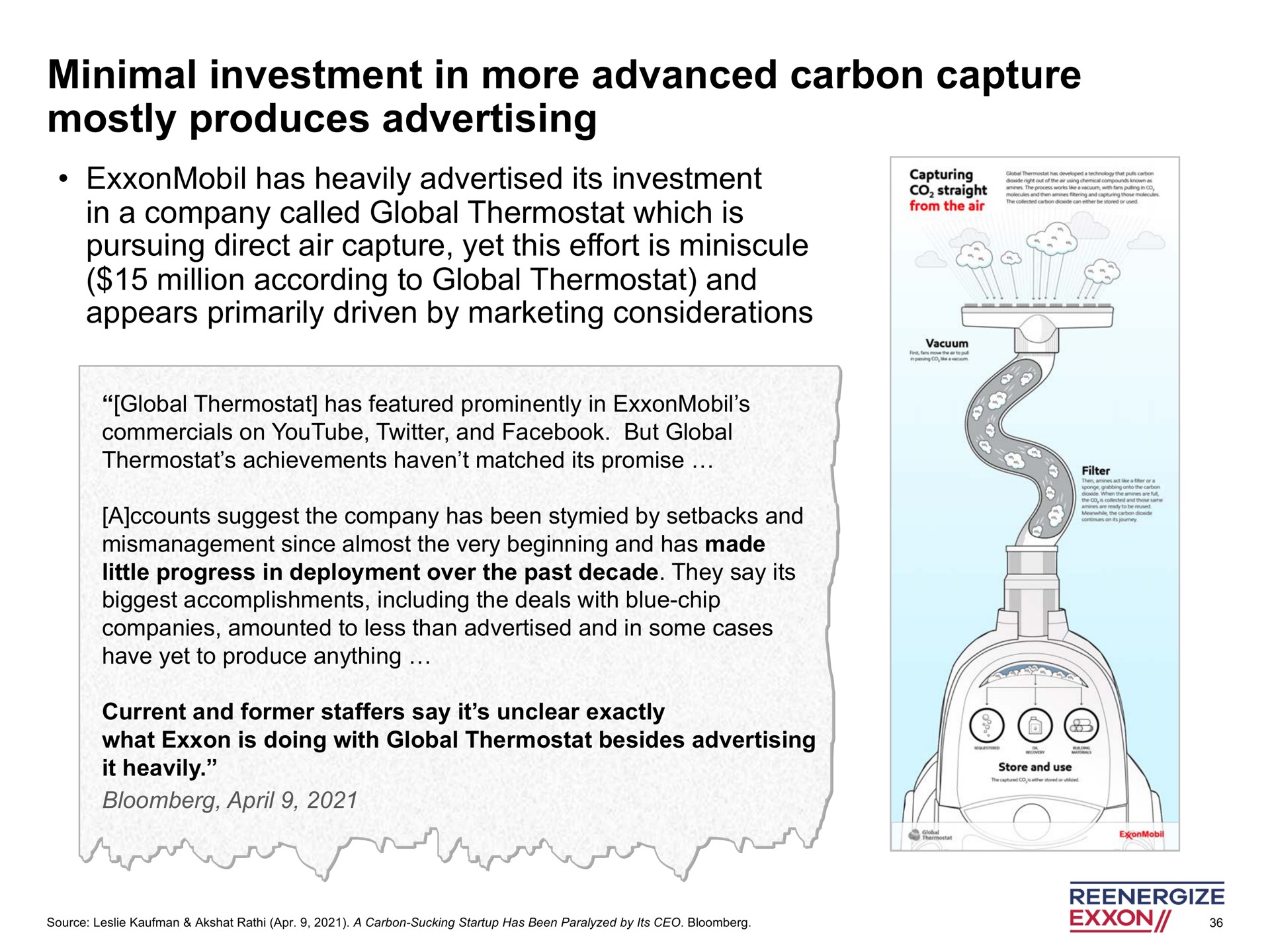 minimal investment in more advanced carbon capture mostly produces advertising | Engine No. 1