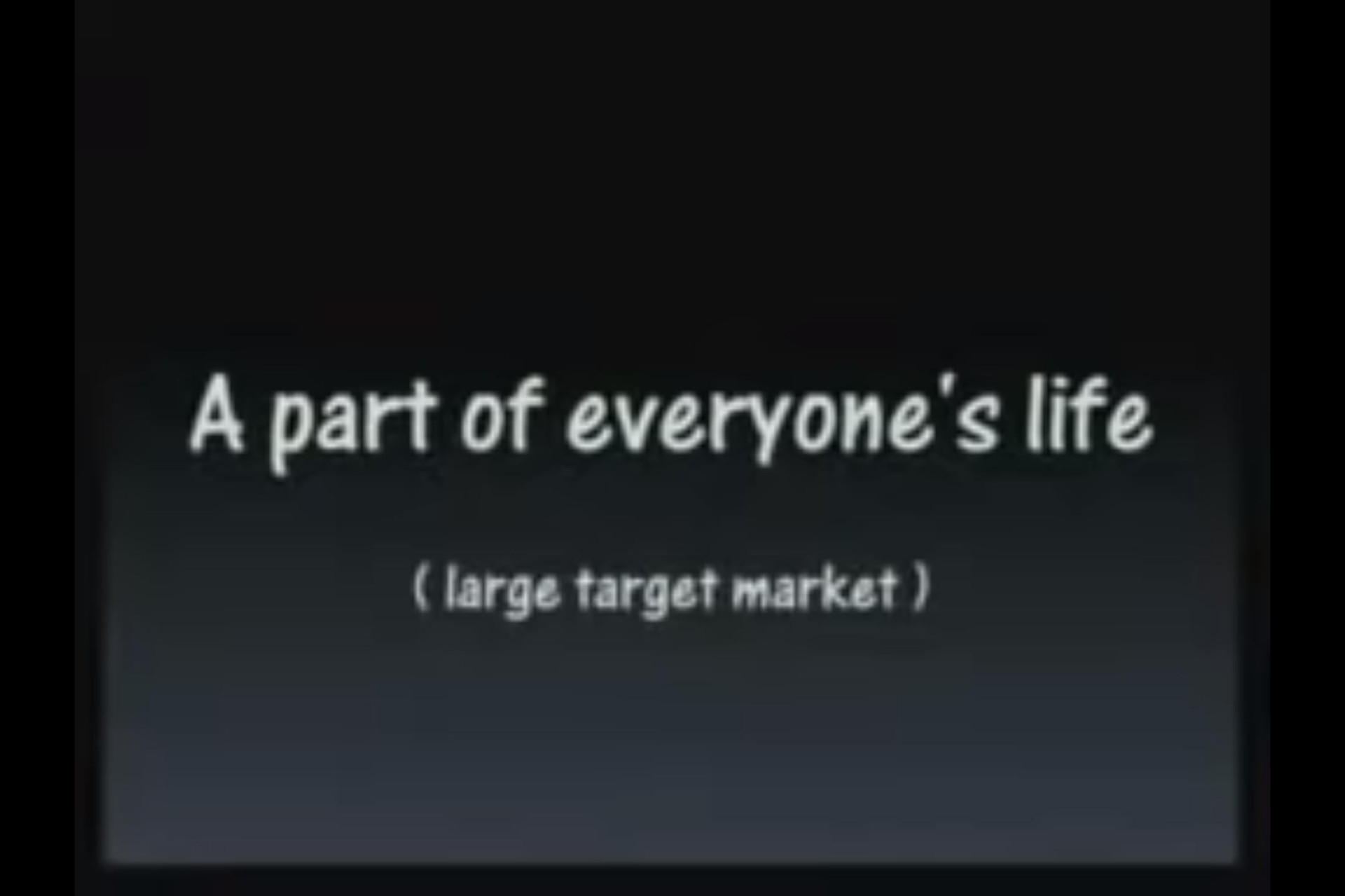 ame large target market | Apple