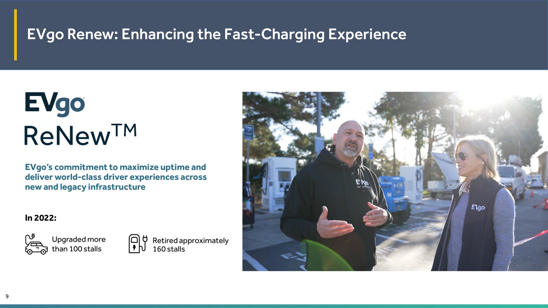 renew enhancing the fast charging experience | EVgo