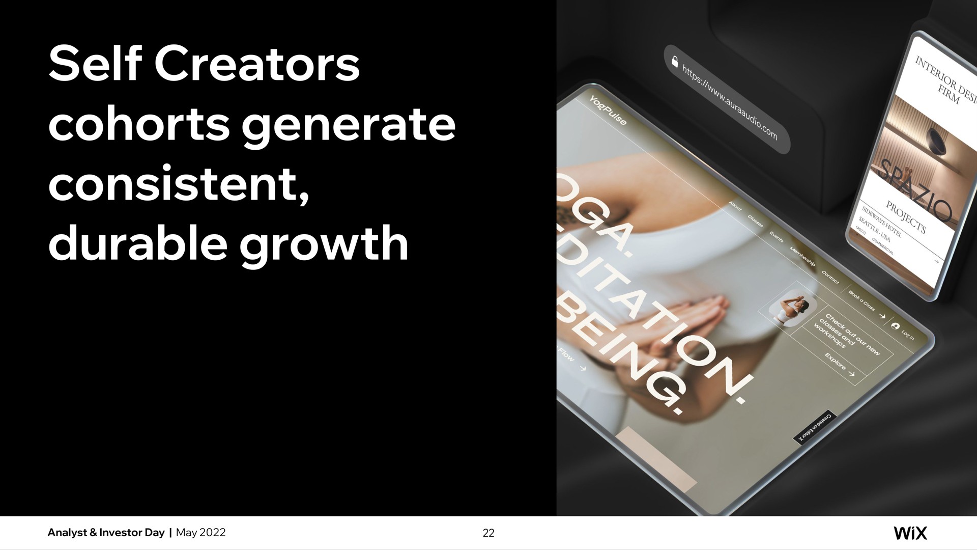 self creators cohorts generate consistent durable growth | Wix