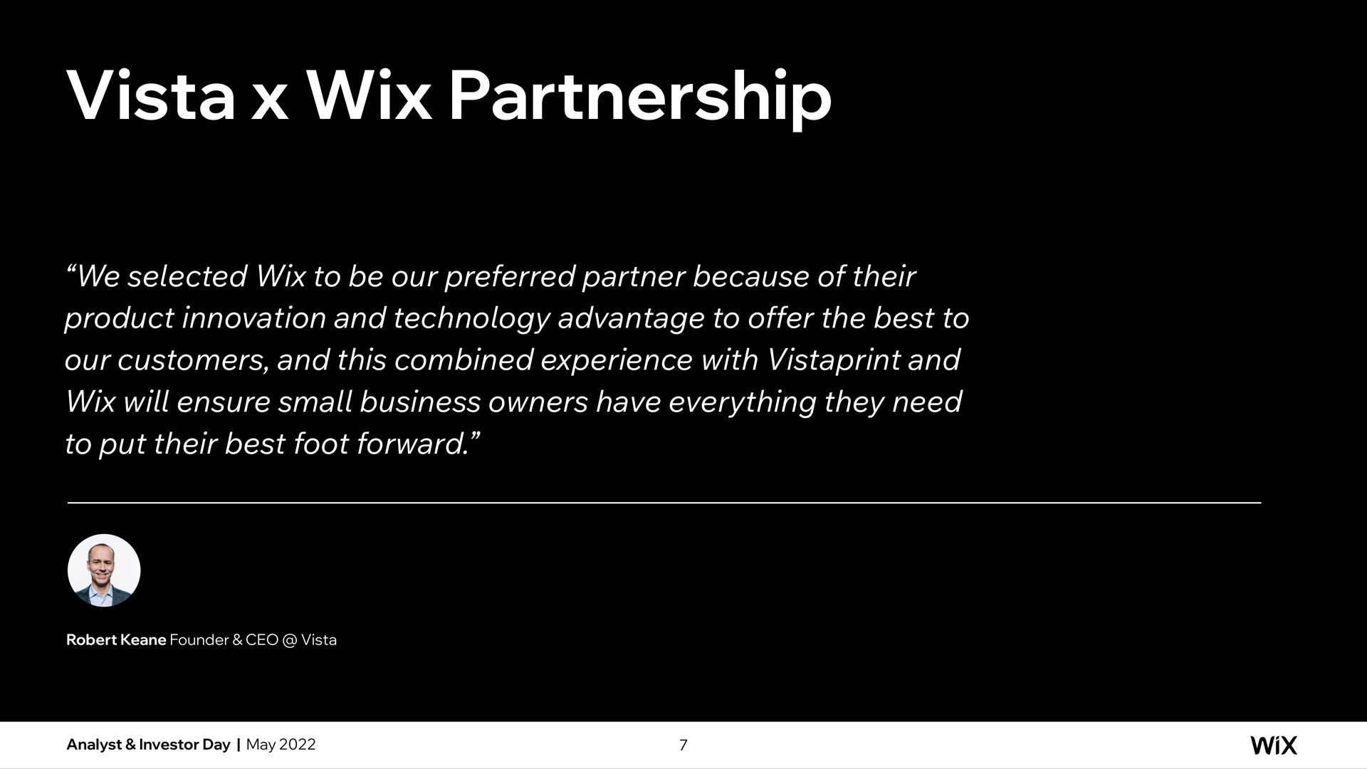 vista partnership a | Wix