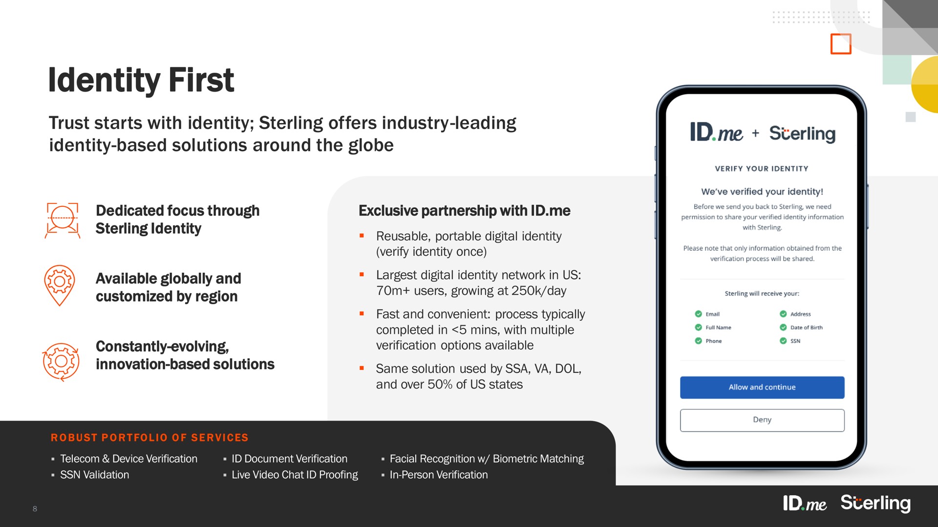 identity first trust starts with identity sterling offers industry leading identity based solutions around the globe me | Sterling