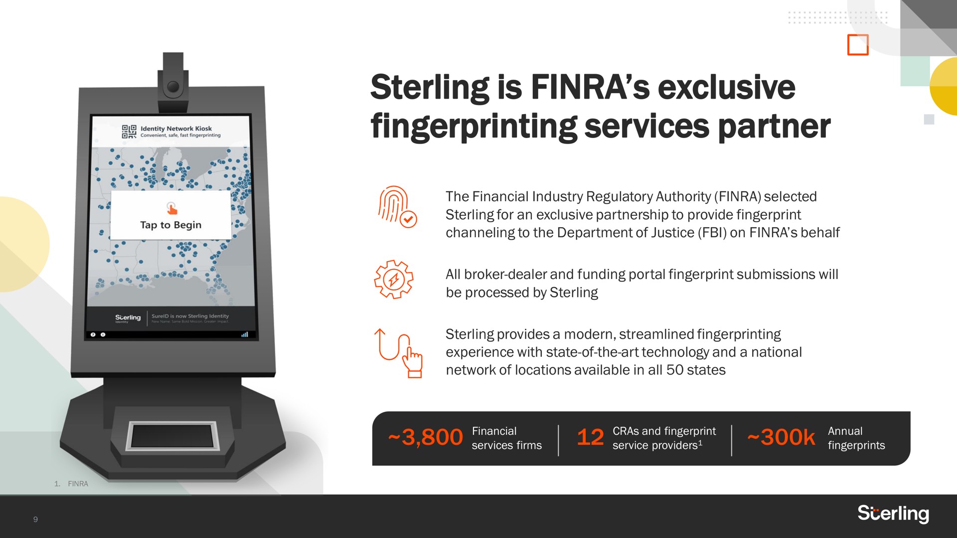 sterling is exclusive fingerprinting services partner a | Sterling