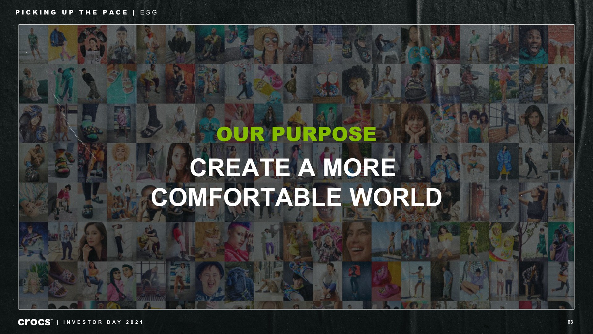 our purpose create a more comfortable world | Crocs