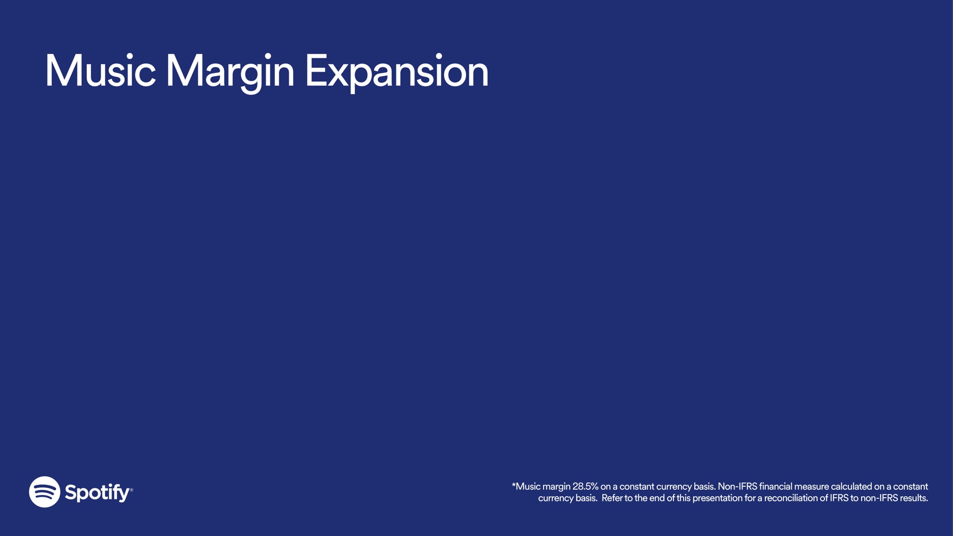 music margin expansion | Spotify