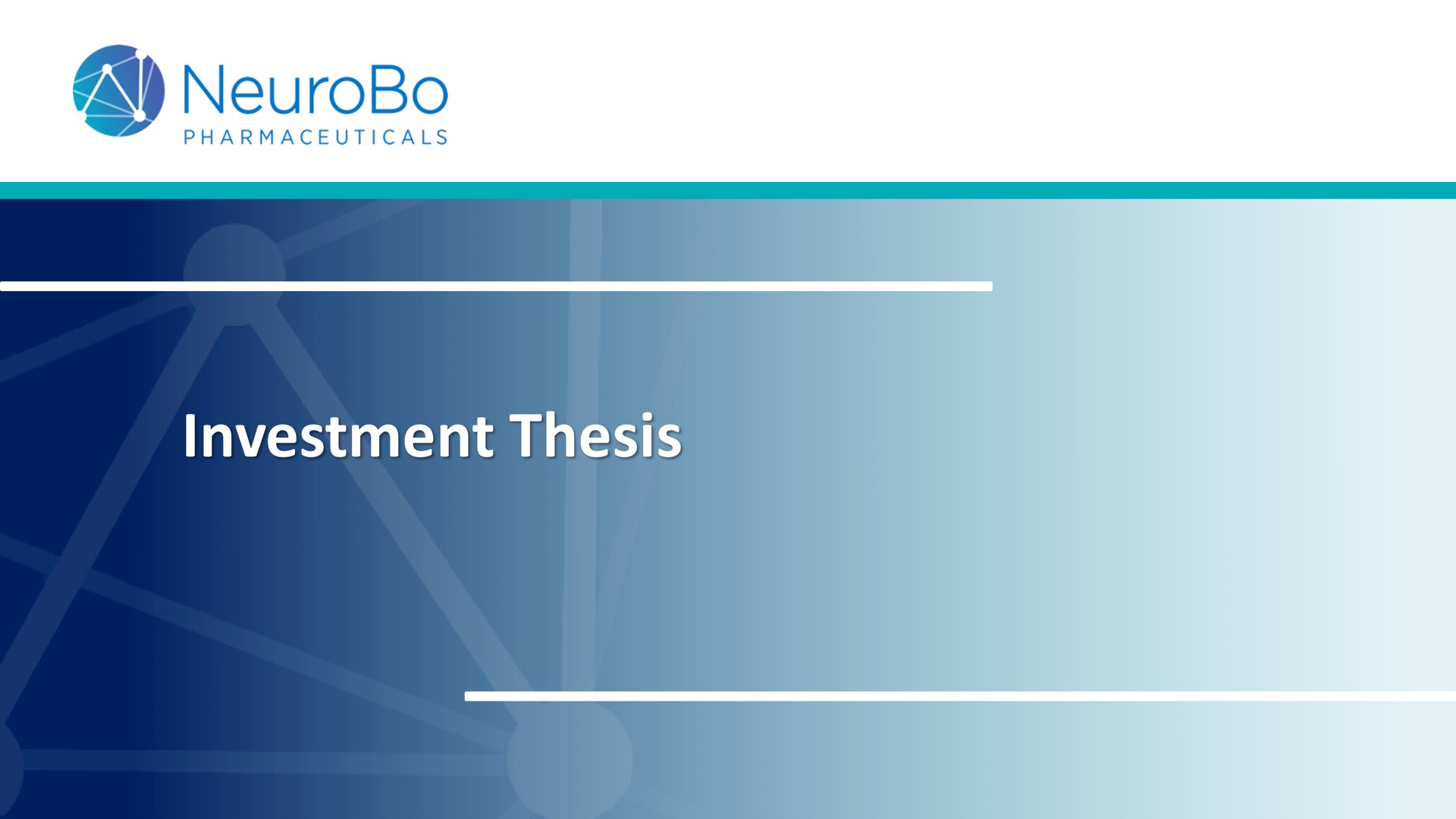 investment thesis as | NeuroBo Pharmaceuticals