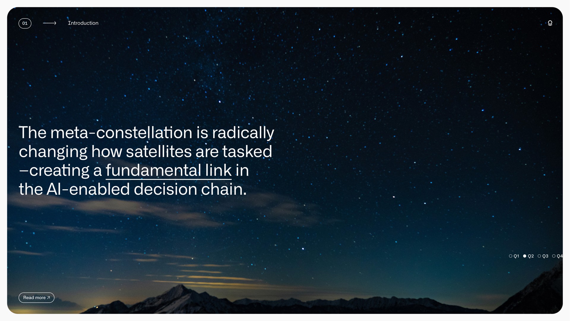 the meta constellation is radically changing how satellites are tasked creating a fundamental link in the enabled decision chain enabled | Palantir