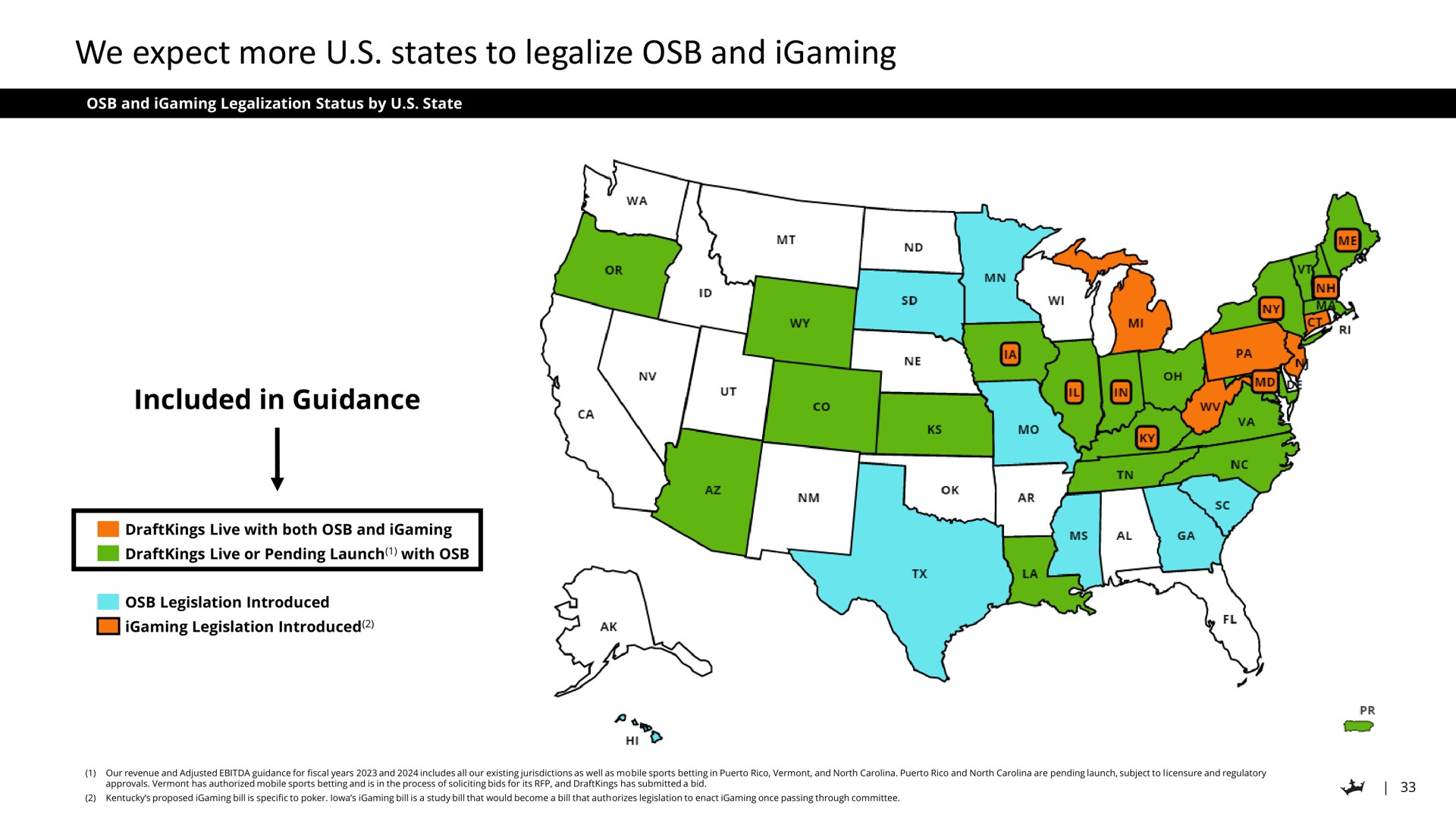 we expect more states to legalize and | DraftKings