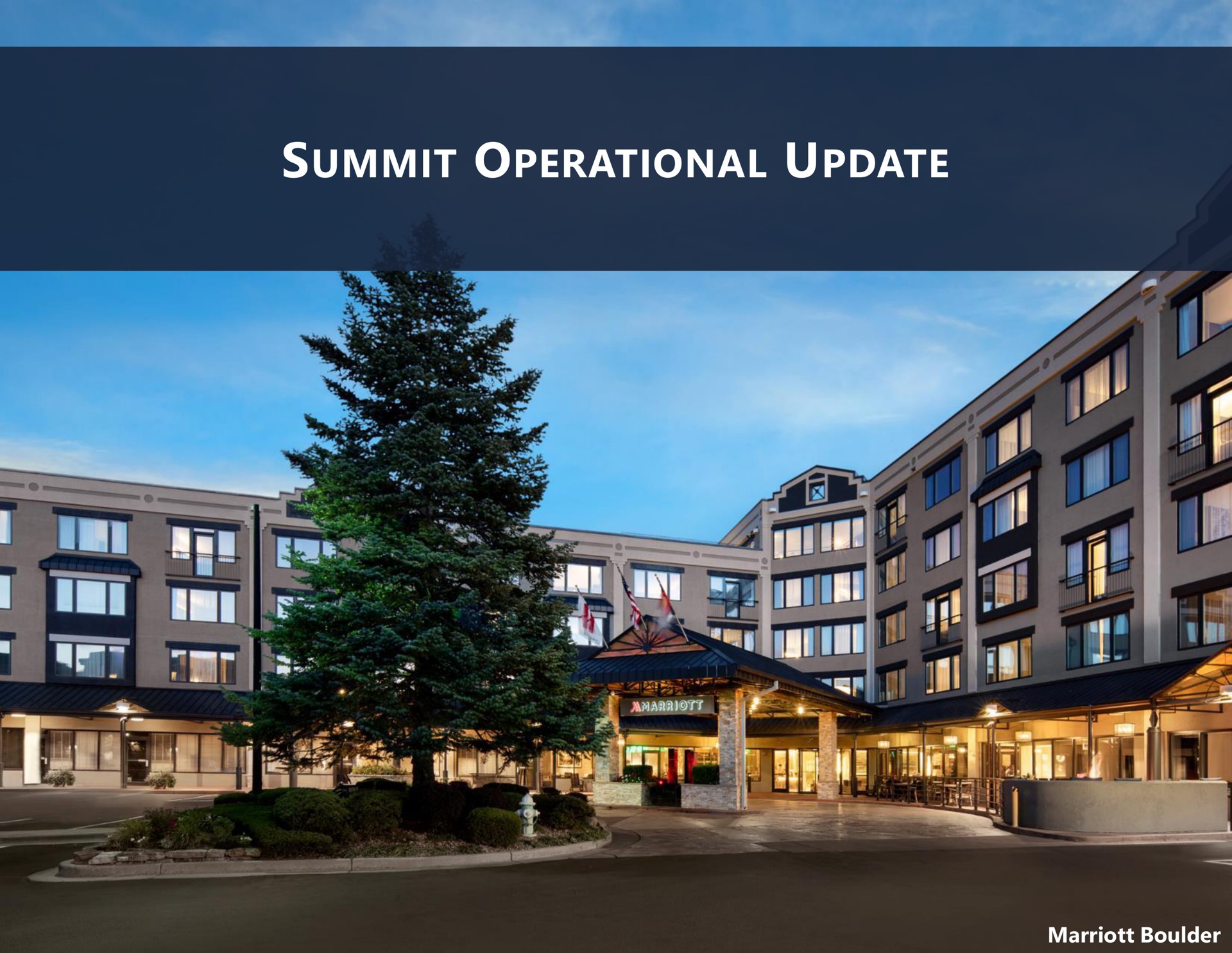 summit operational update | Summit Hotel Properties