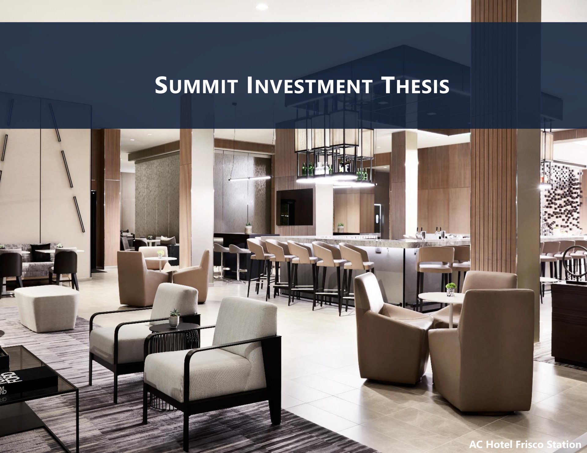 summit operations update summit investment thesis wit | Summit Hotel Properties